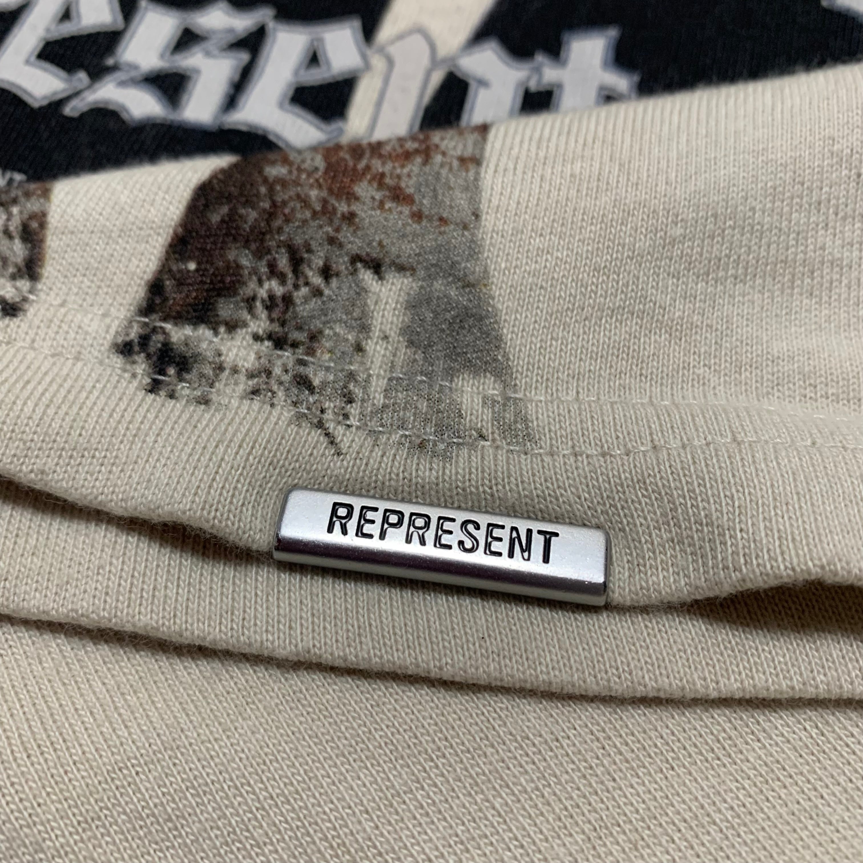 Represent Small Thoroughbred Dog Vintage White Tee