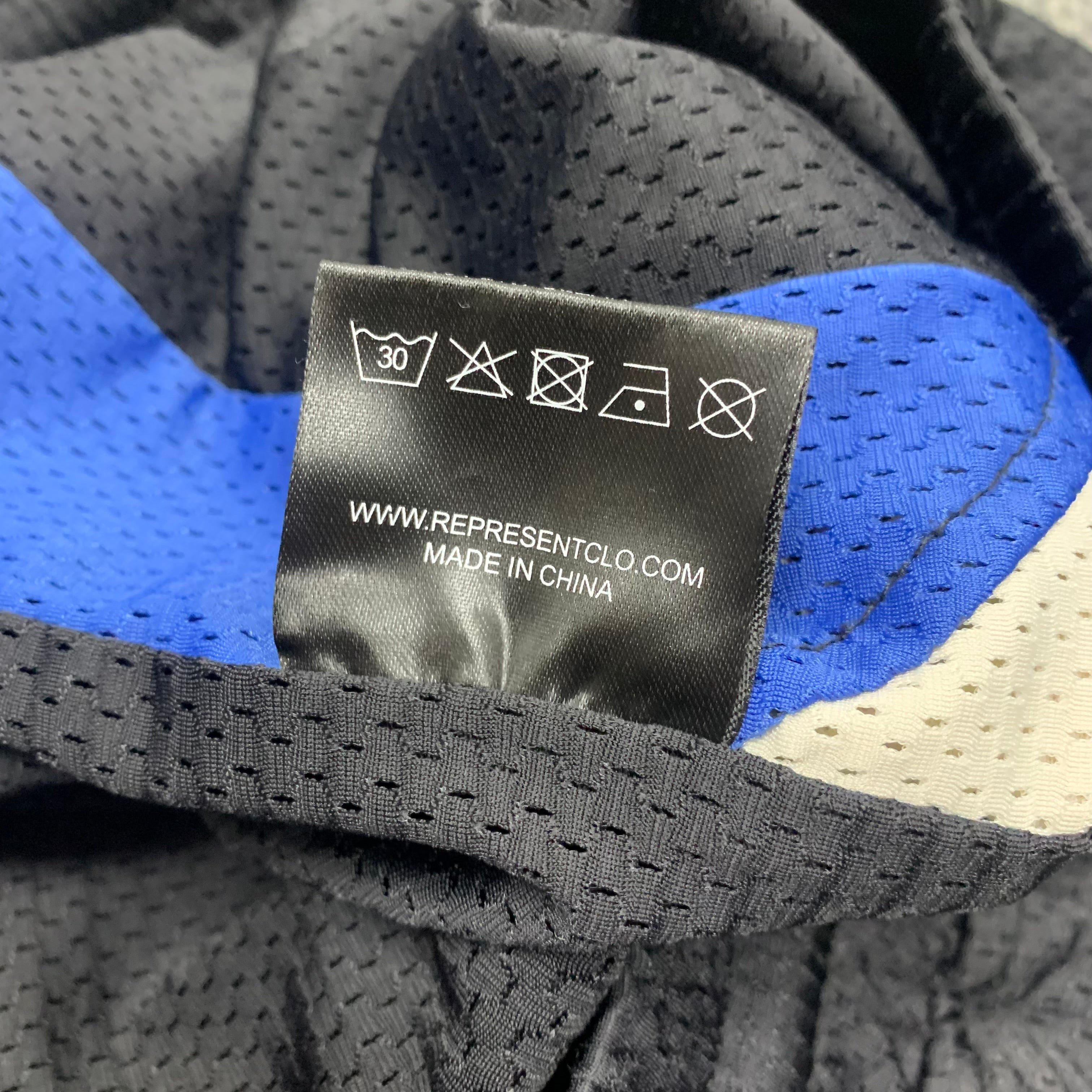 Represent Medium Shorts Black Mesh Initial Shorts Bottoms