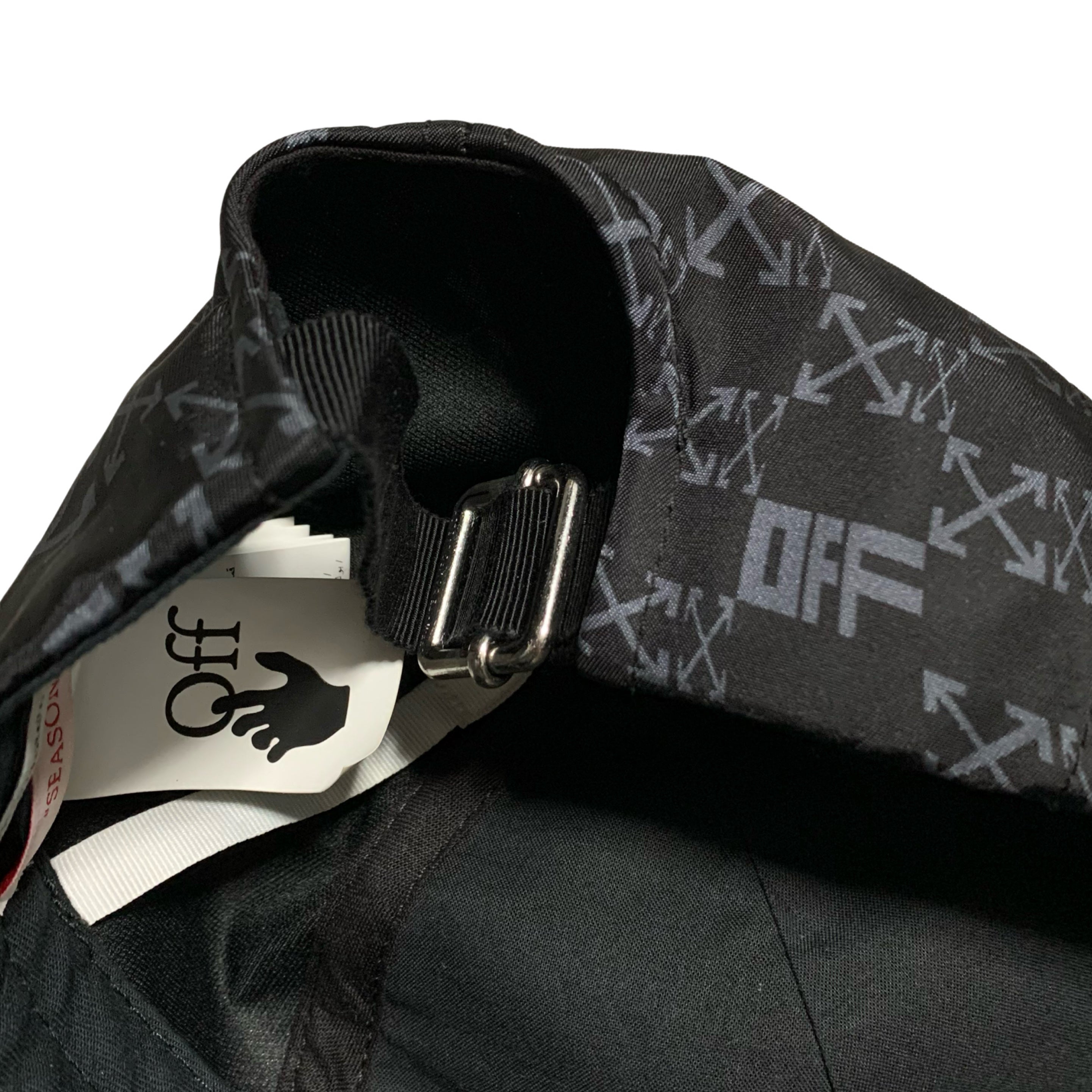 Off White Cap Arrows Off Graphic Black Baseball Hat Virgil Abloh