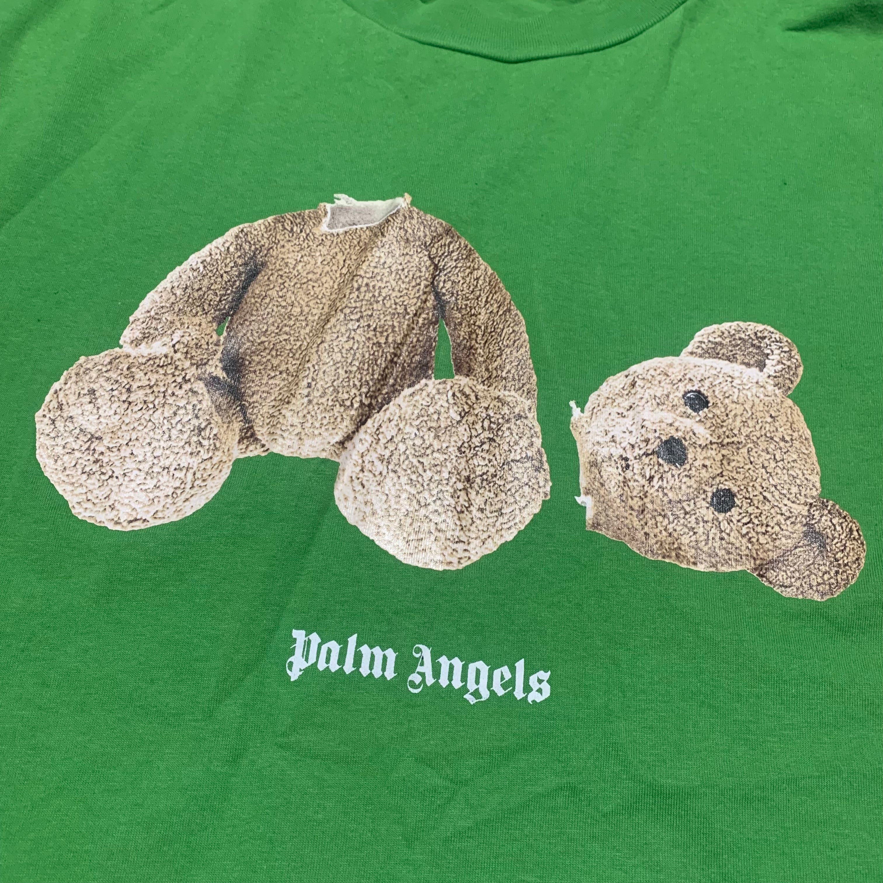 Palm Angels Small Kill The Bear Green Tee