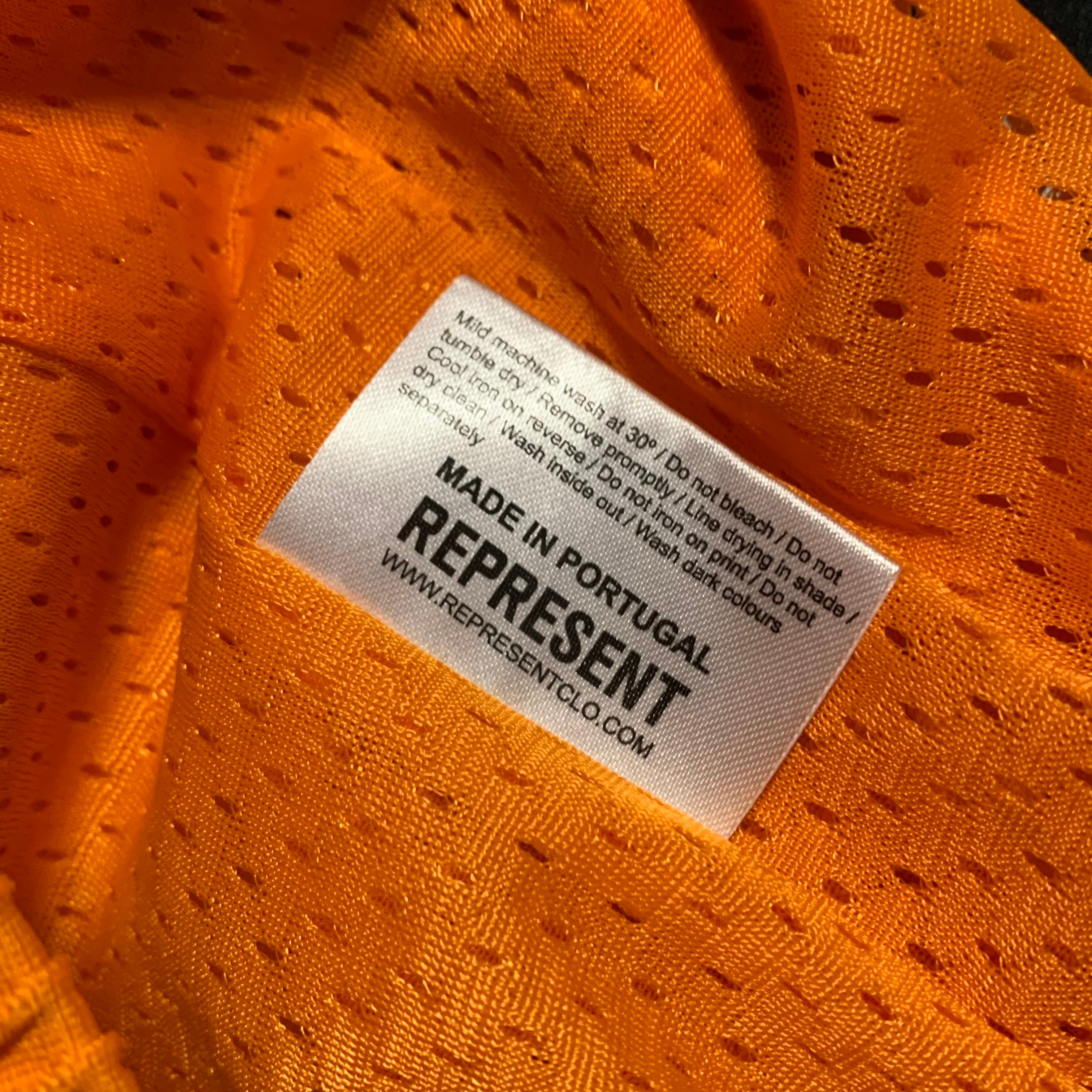Represent Medium Shorts Owners Club Mesh Orange Bottoms