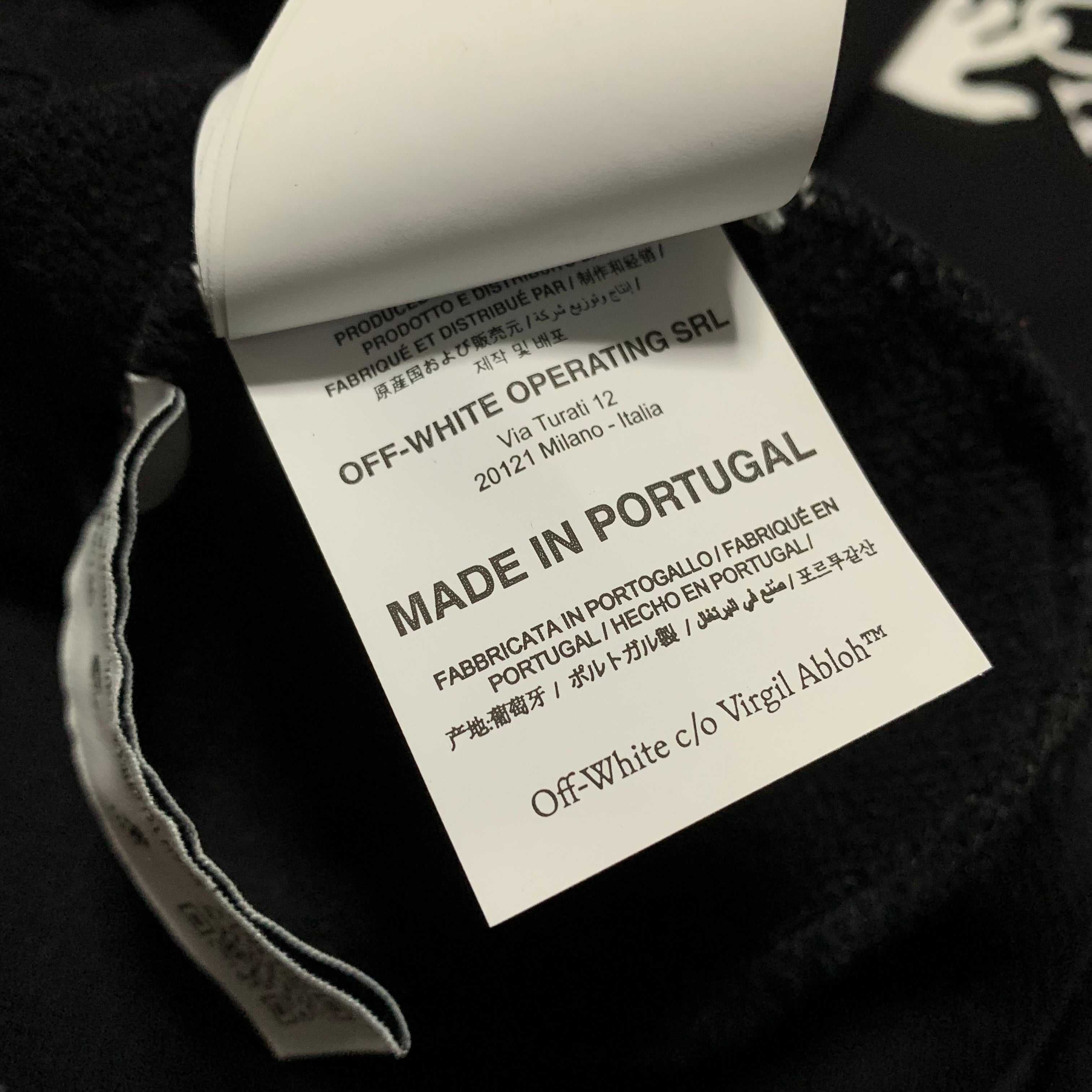 Off White Medium Caravaggio Graphic Black Sweatshirt Crewneck Virgil Abloh