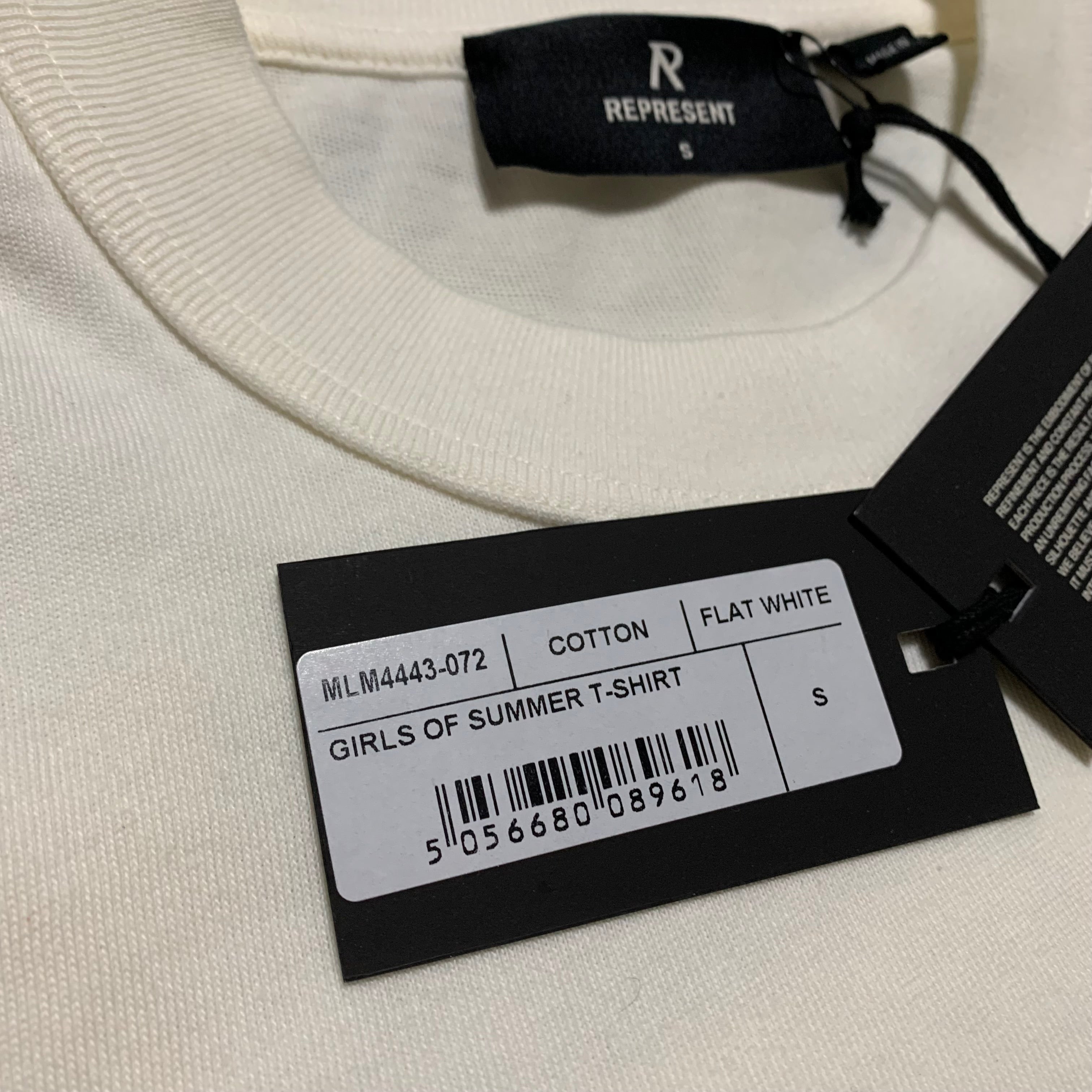 Represent Small Girls Of Summer Flat White Tee