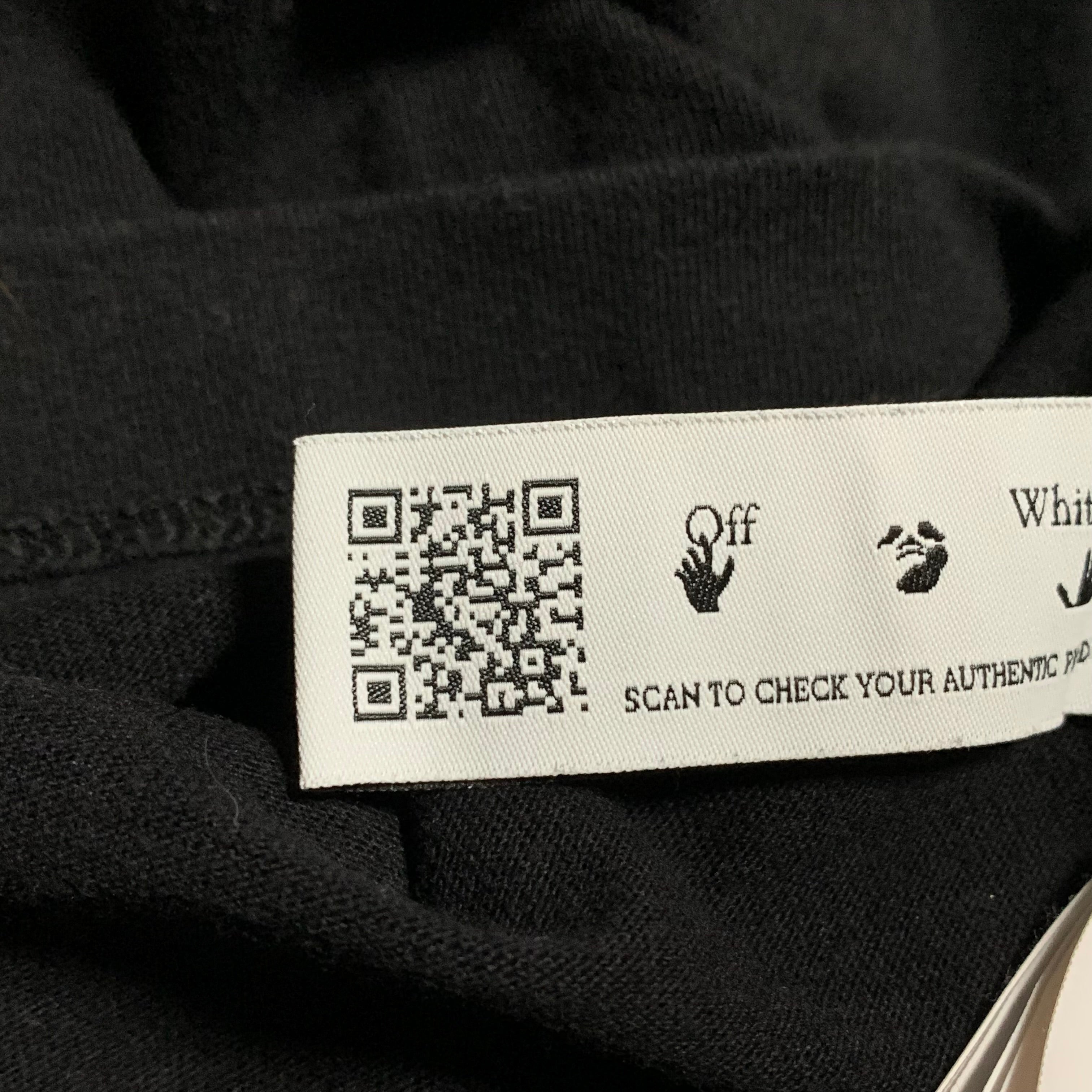 Off White Medium Black Diag Graphic Tee Virgil Abloh