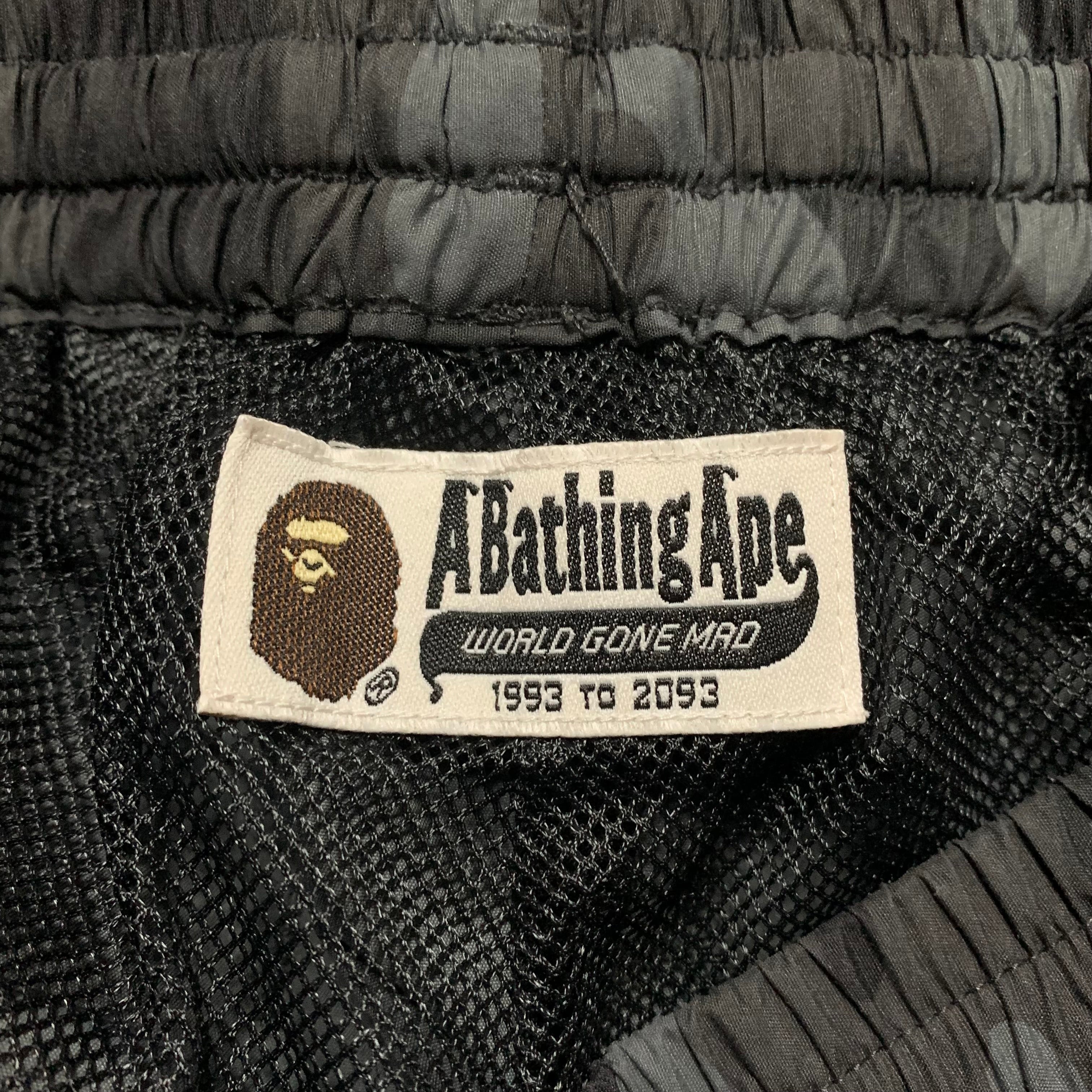 Bape Small Track Pant Bottoms Grey Camo A Bathing Ape