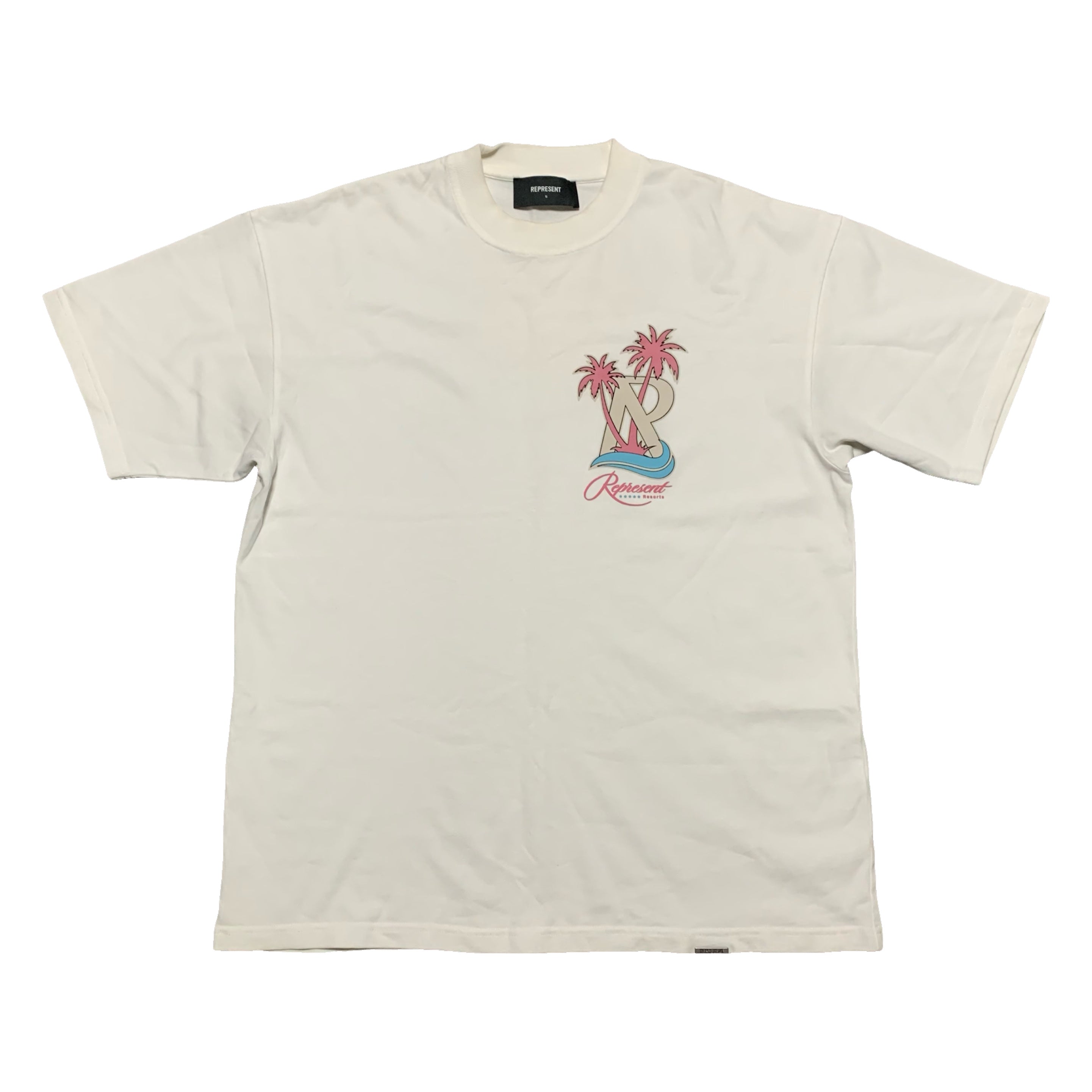 Represent Small Resorts Flat White Tee