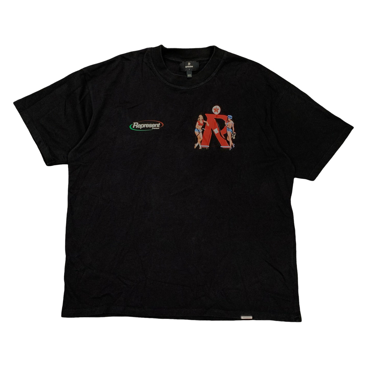 Represent Large Tee Premium Black T-Shirt