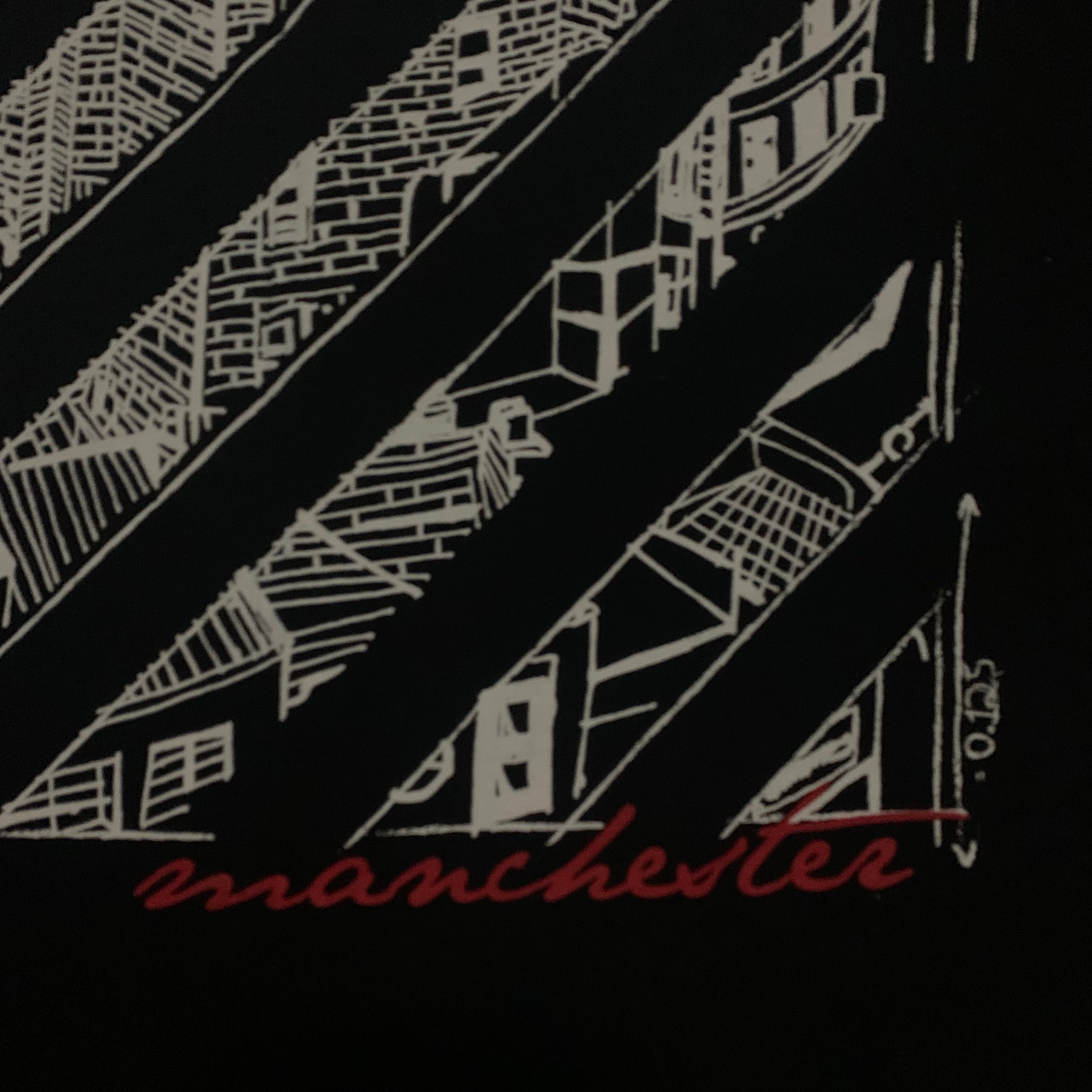 Off White XS Manchester Black Tee Virgil Abloh Selfridges Exclusive 2018 (OMAA032S18185117)