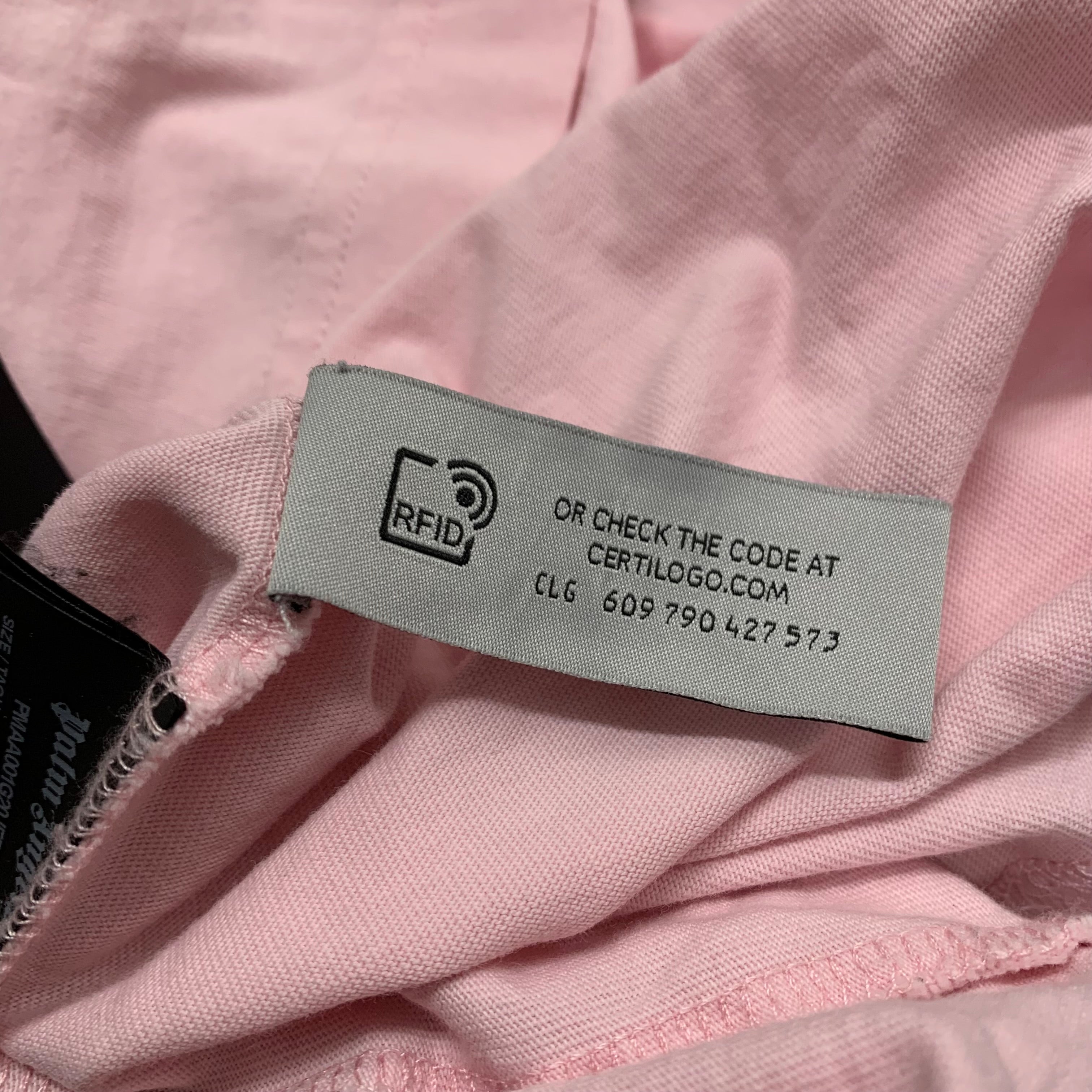 Palm Angels Small Tee Pink Graphic T-Shirt