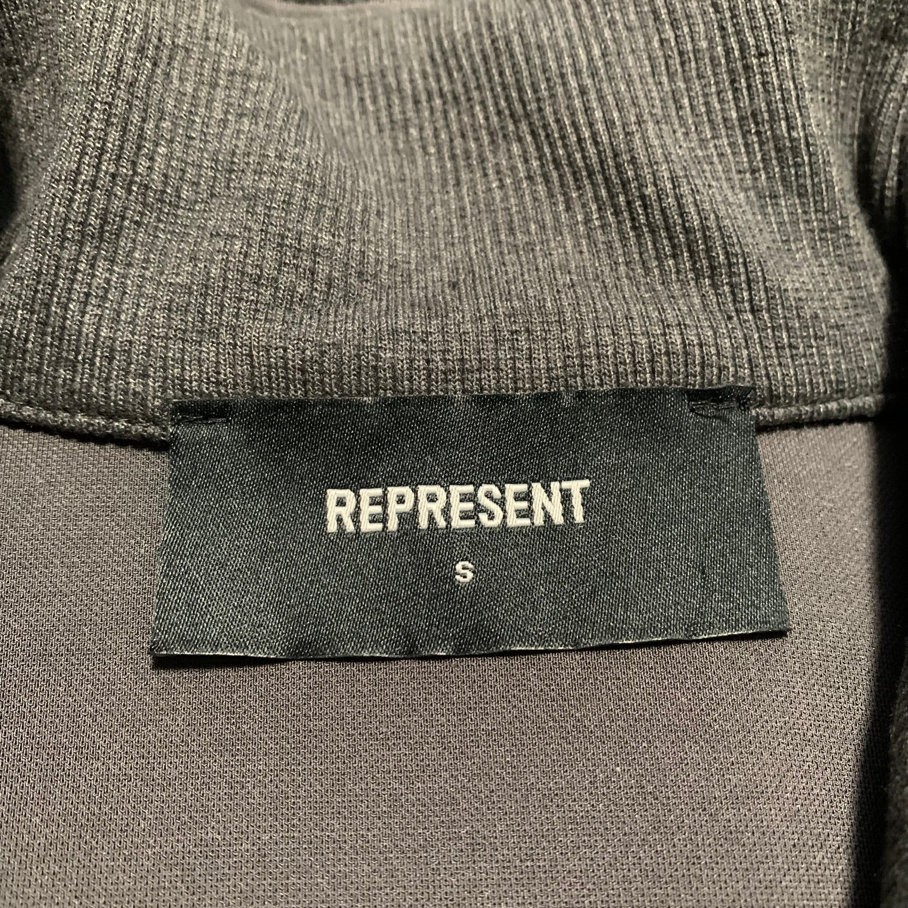 Represent Small Initial Tracksuit Jacket Iron Grey Zip Top