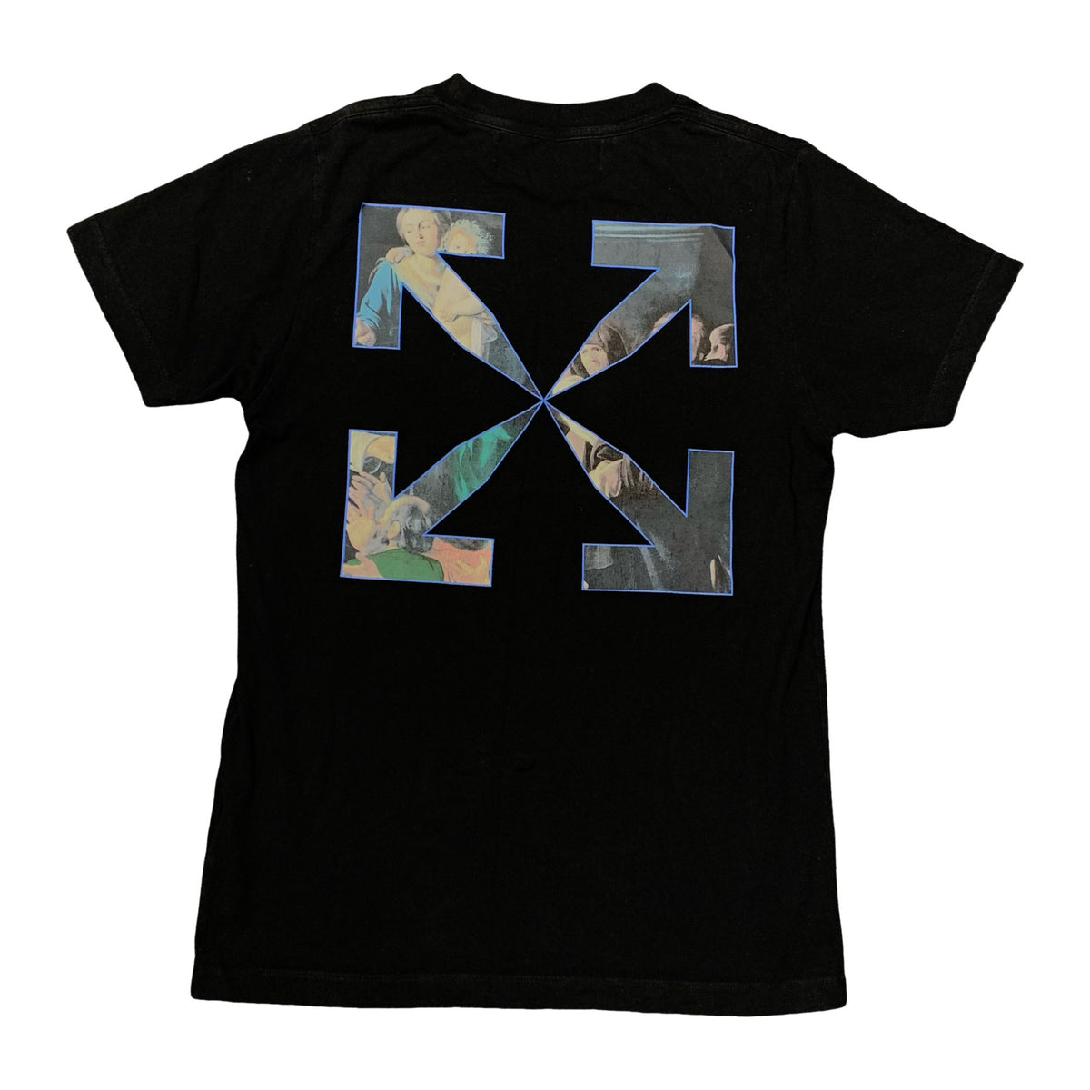 Off White Small Tee Caravaggio Arrows Black T-Shirt Virgil Abloh