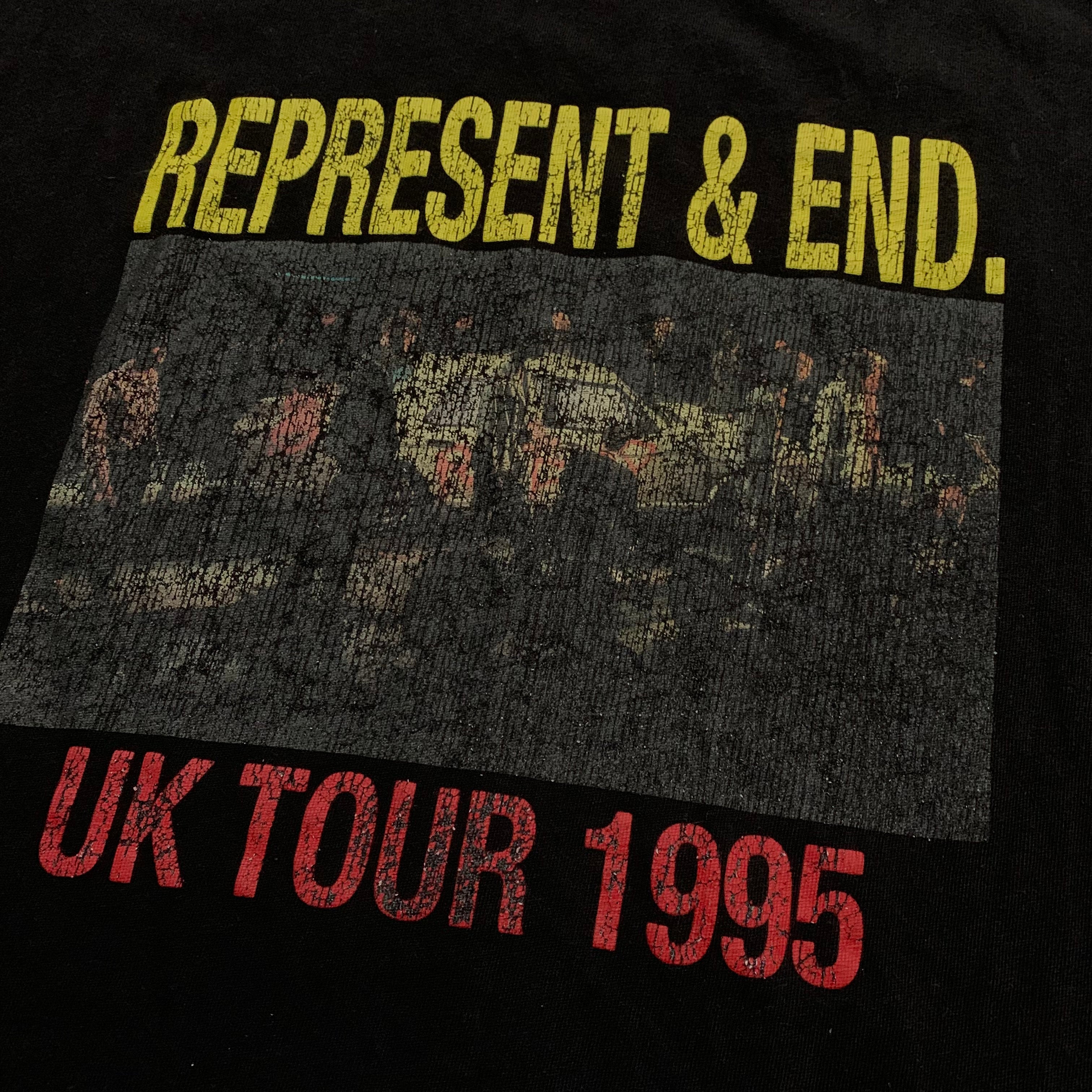 Represent Medium Manchester UK Tour Vintage Black Tee