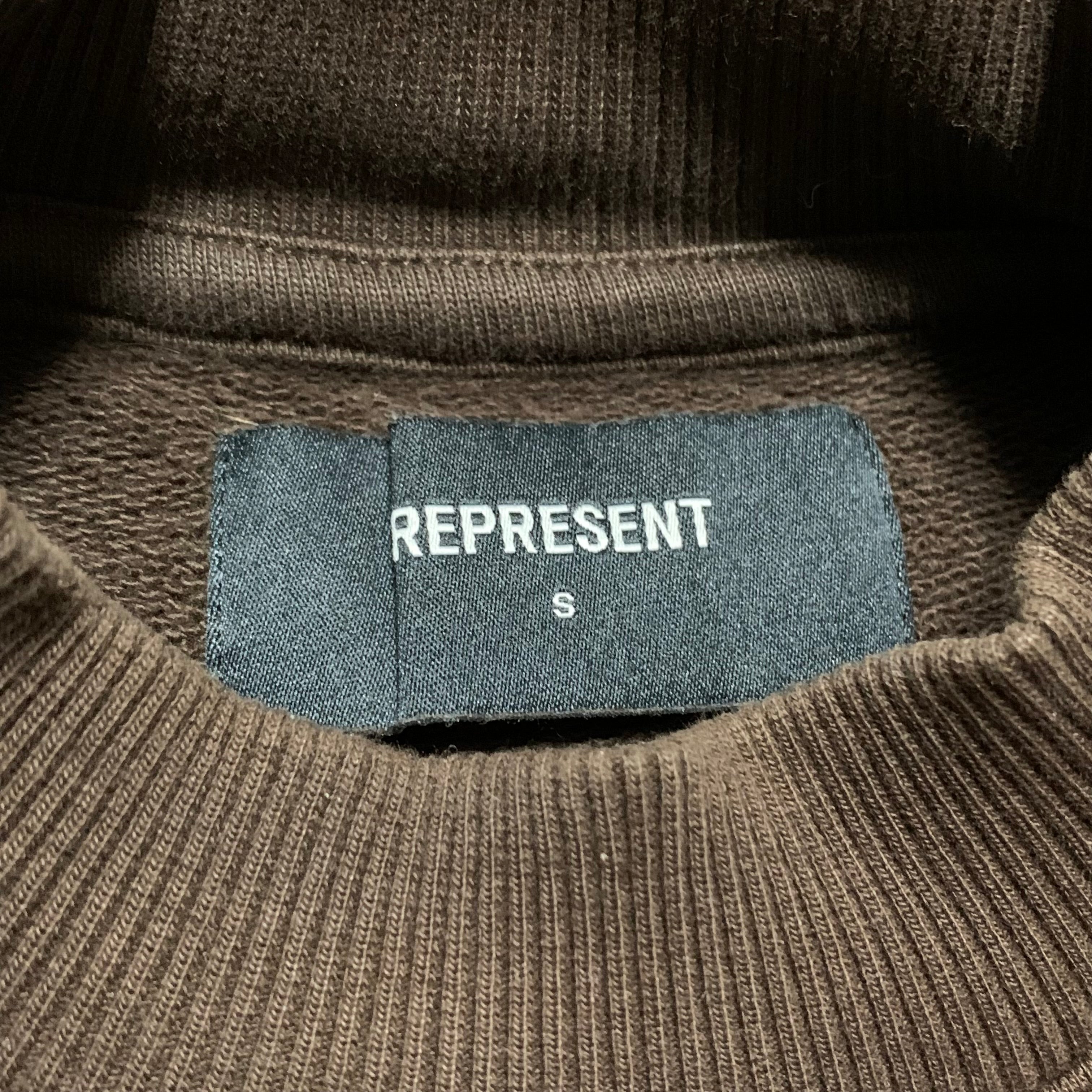 Represent Small Owners Club Brown Sweater Sweatshirt Crewneck