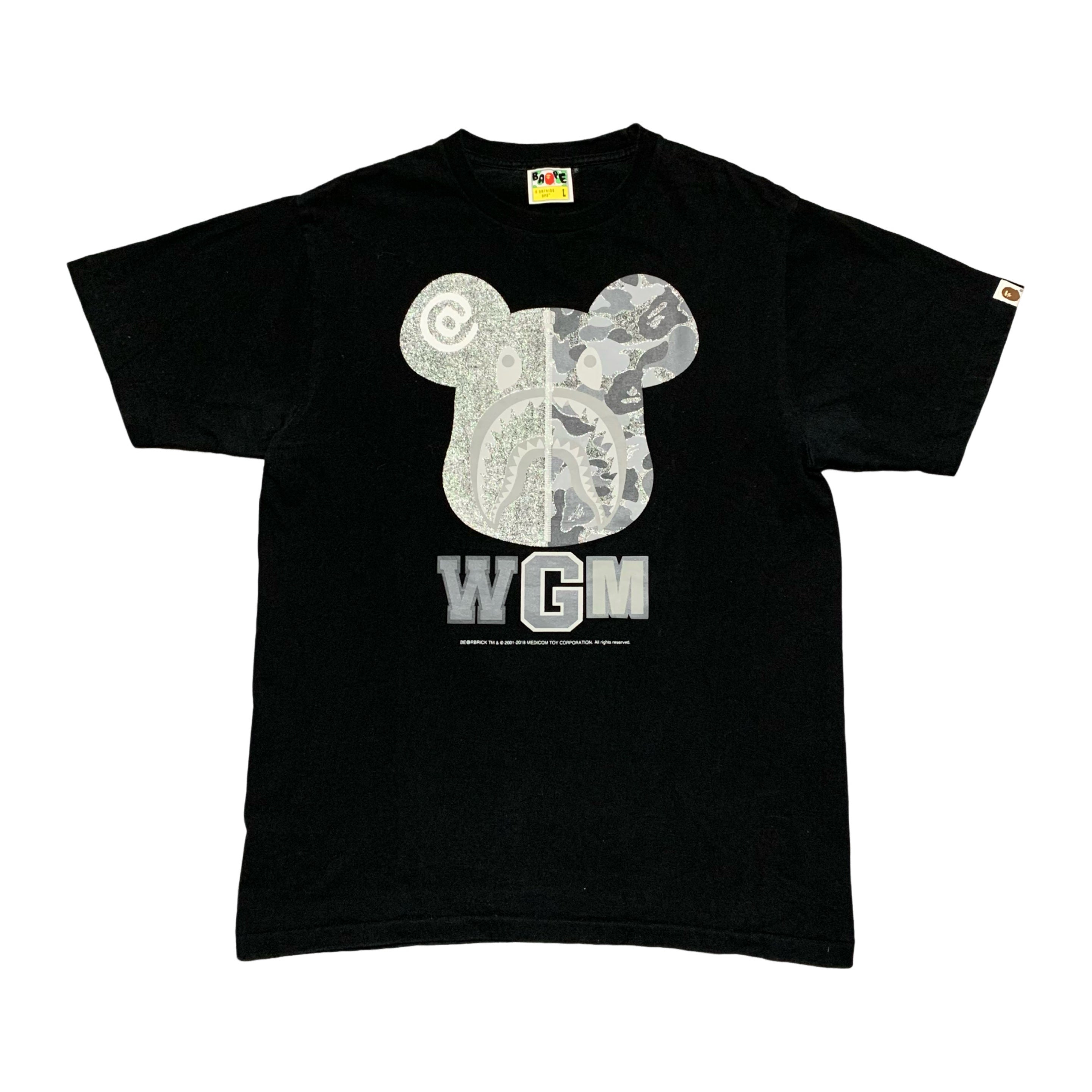 Bape Large Medicom Toy Bearbrick Black Tee A Bathing Ape 2018