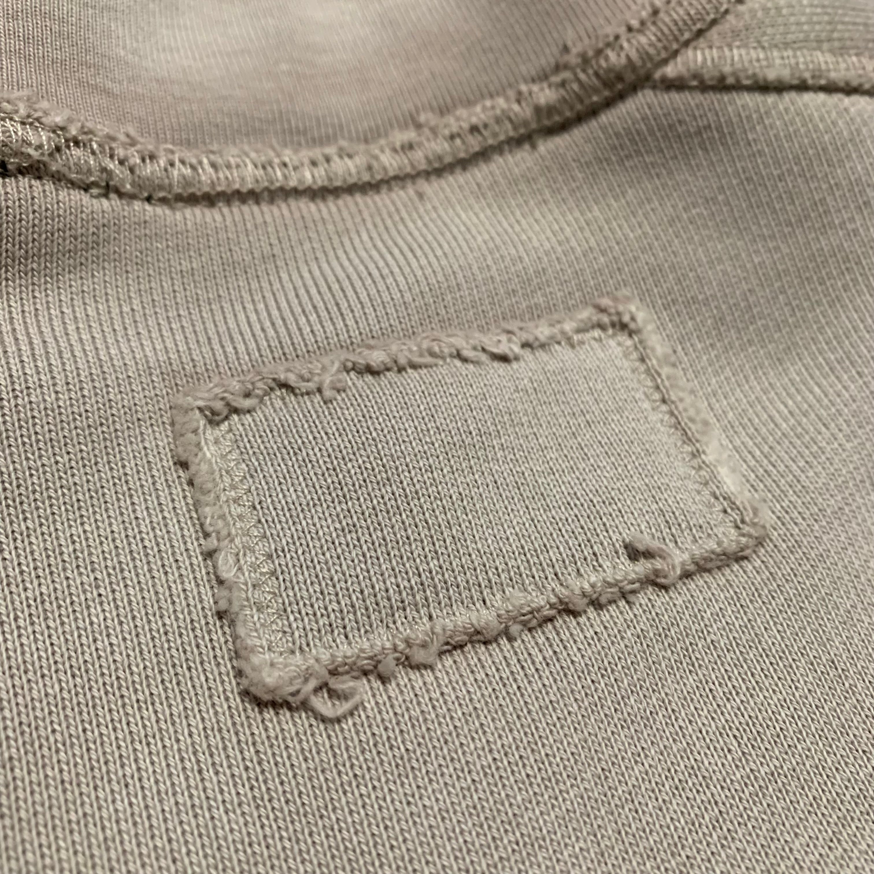 Represent Small Stepped Hem Sweatshirt Sun Fade Oat Heavyweight Crewneck