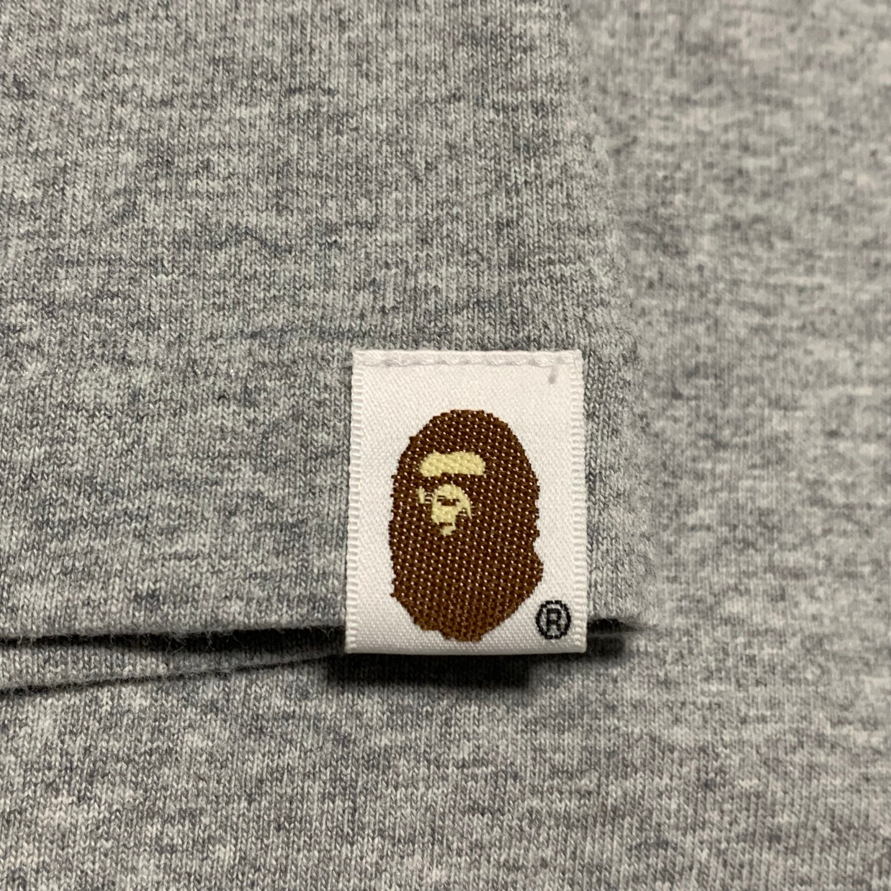 Bape Medium Archive Multi Logo Grey Tee A Bathing Ape 2022