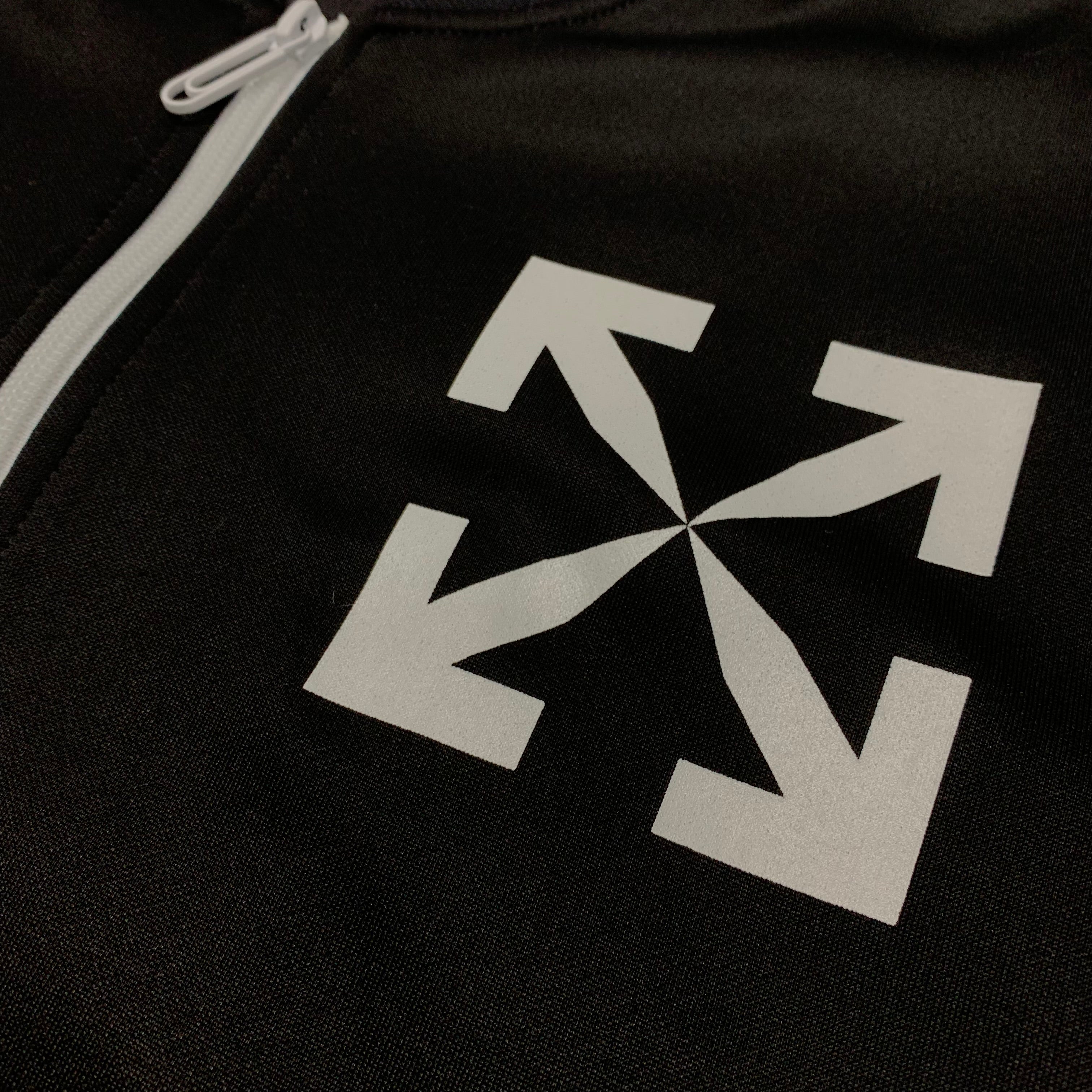 Off White Small Jacket Single Arrows Black Track Top Jacket Virgil Abloh