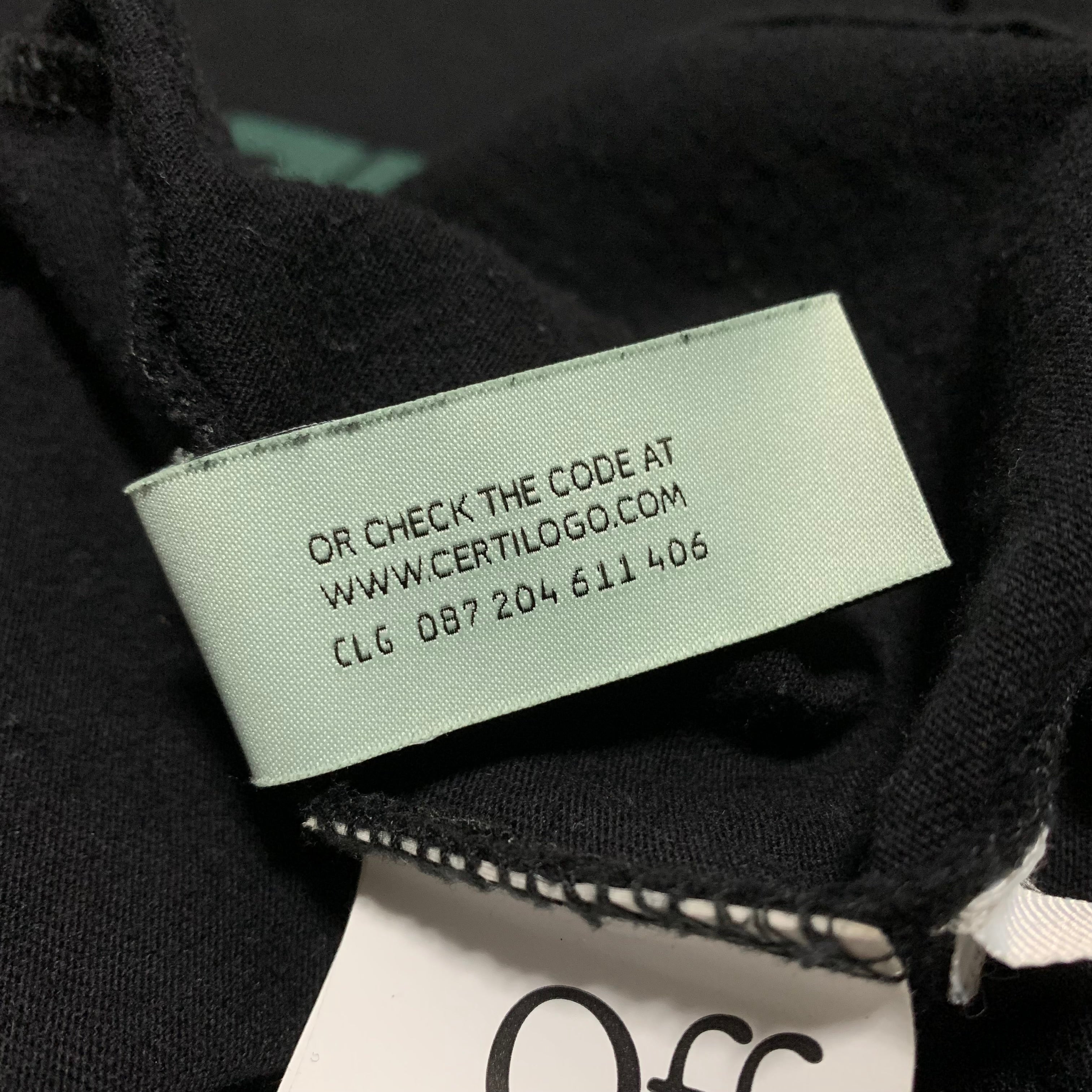 Off White Small Trellis Worker Black Tee Virgil Abloh