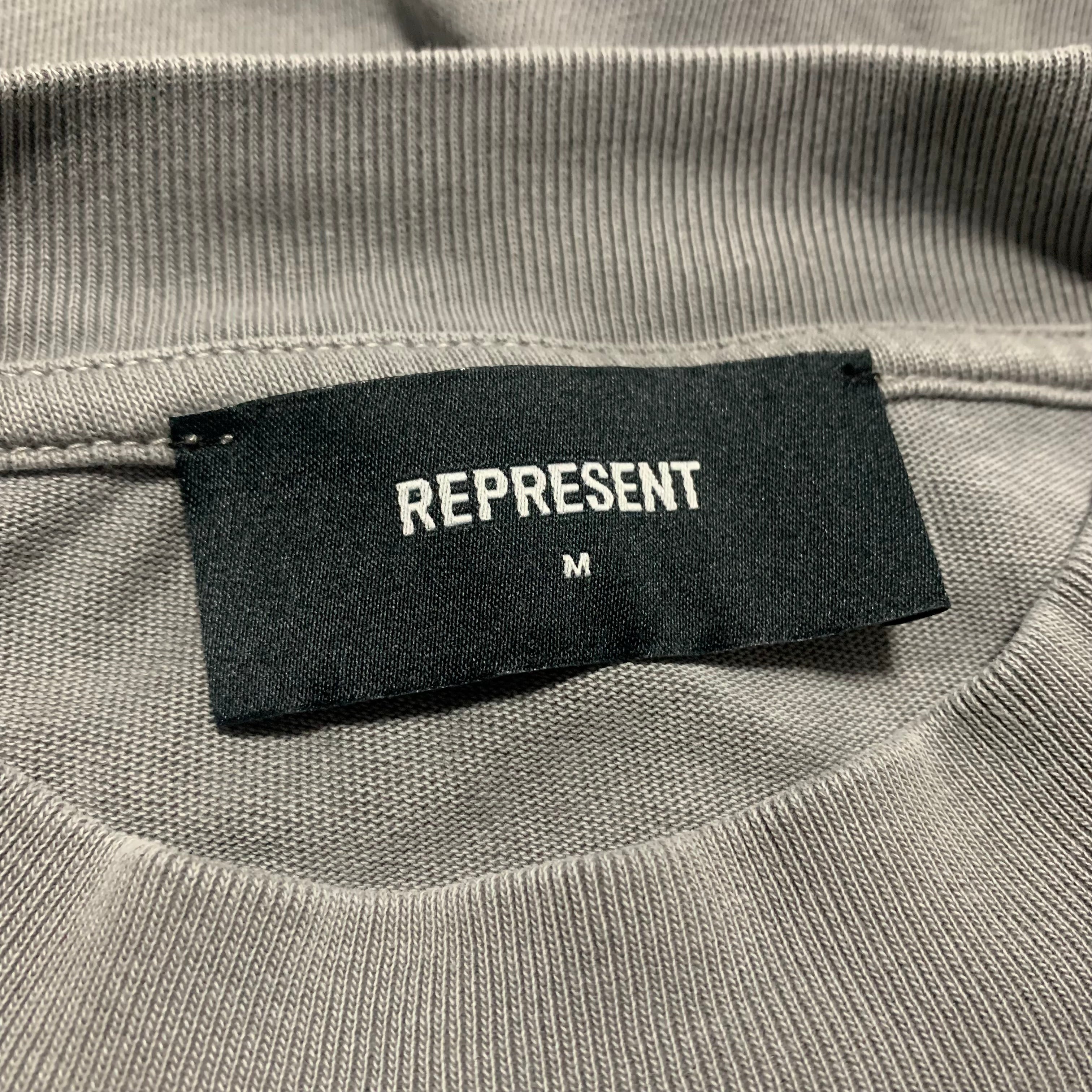 Represent Medium Rock Logo Ultimate Grey Tee