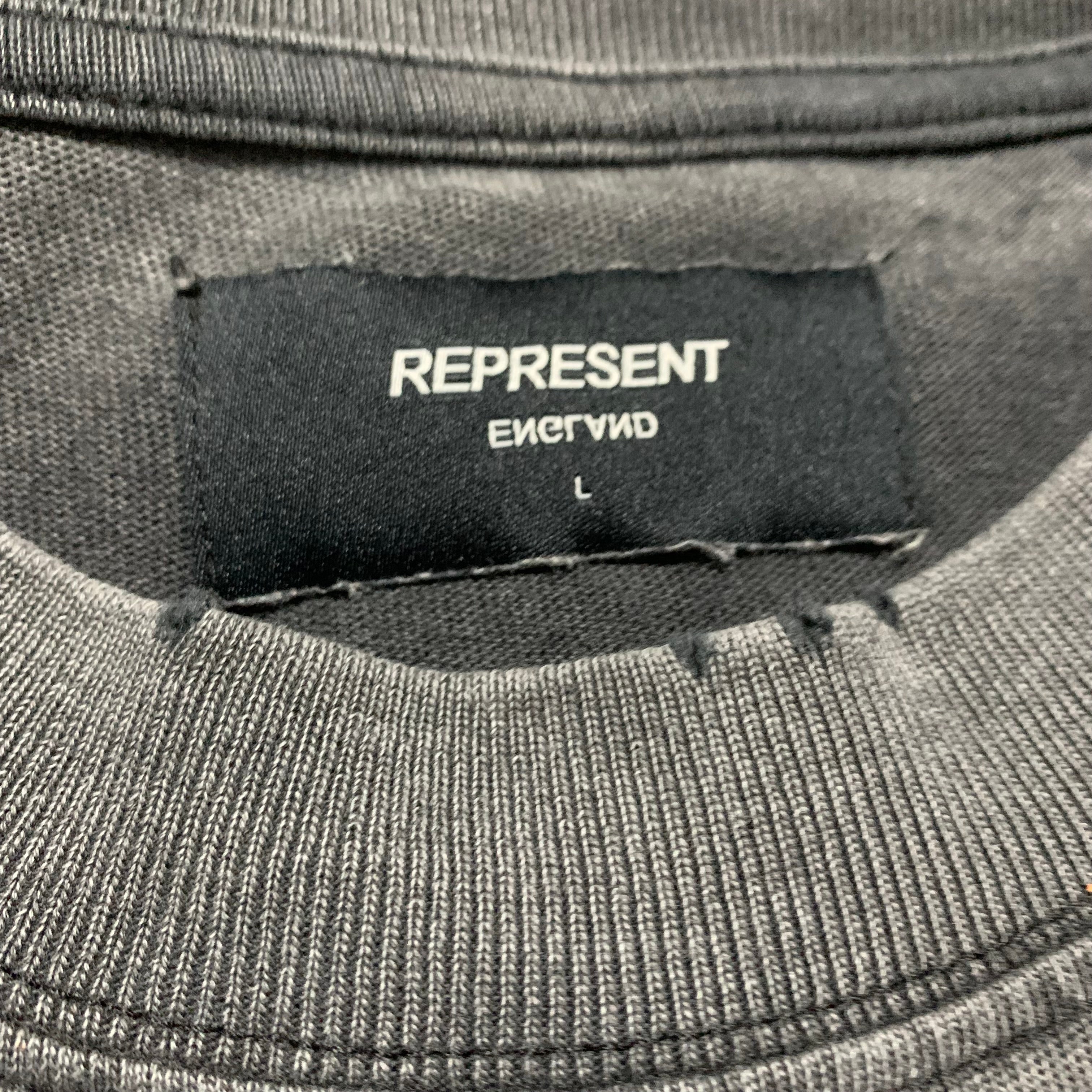 Represent Large Spirit Angel Vintage Grey Tee