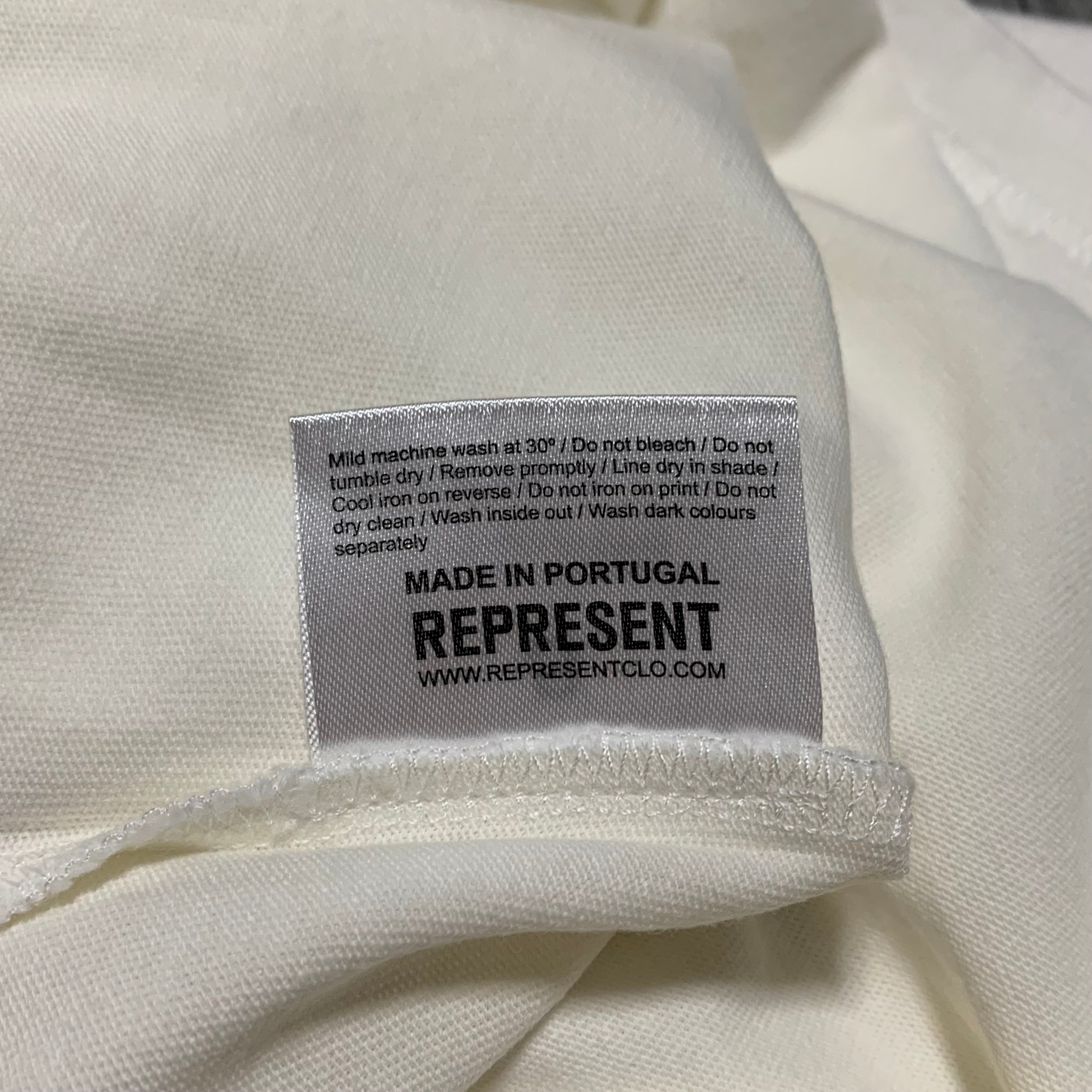 Represent Small Owners Club Bubblegum Pink Flat White Tee