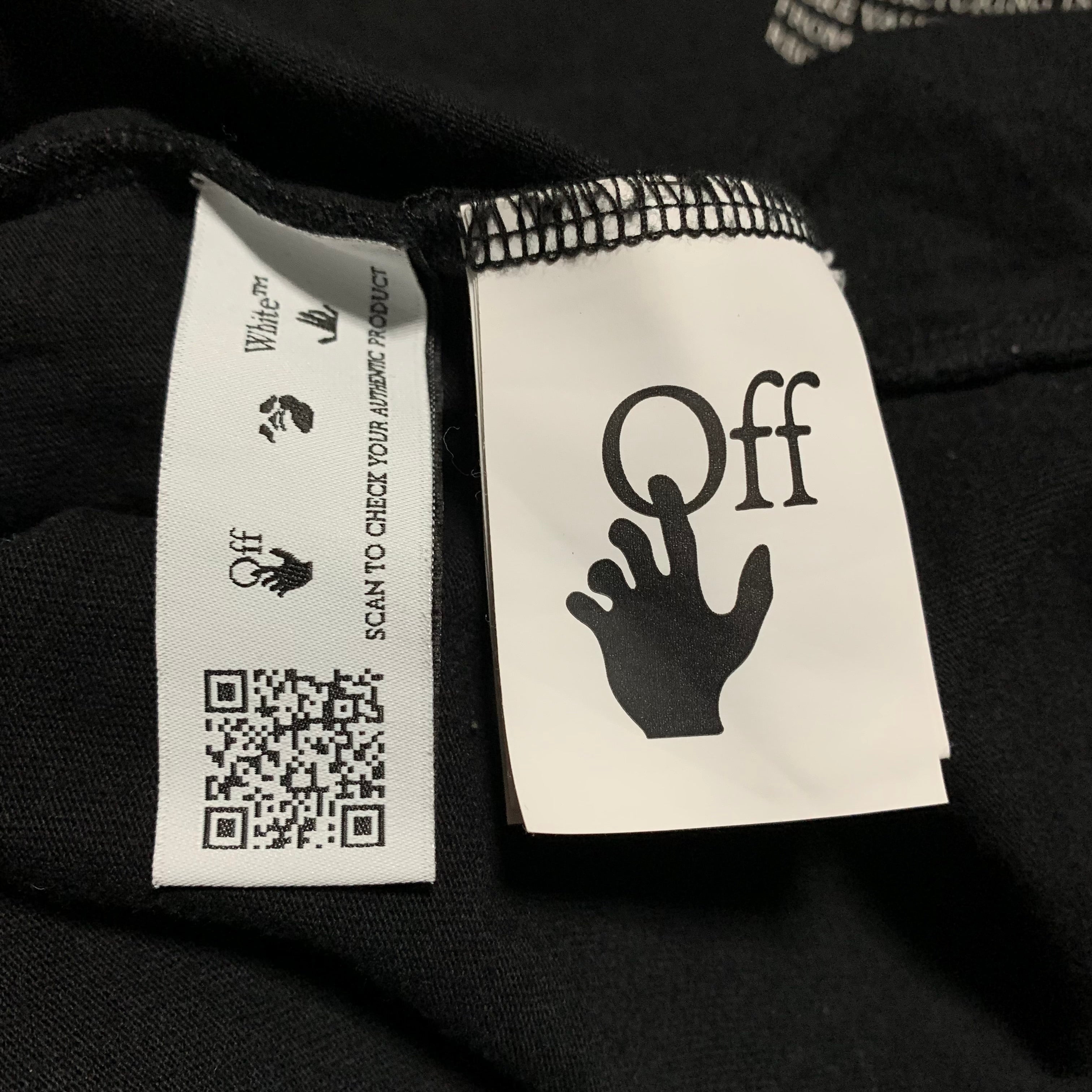 Off White Large Take Care Arrows Black Tee Virgil Abloh Earth