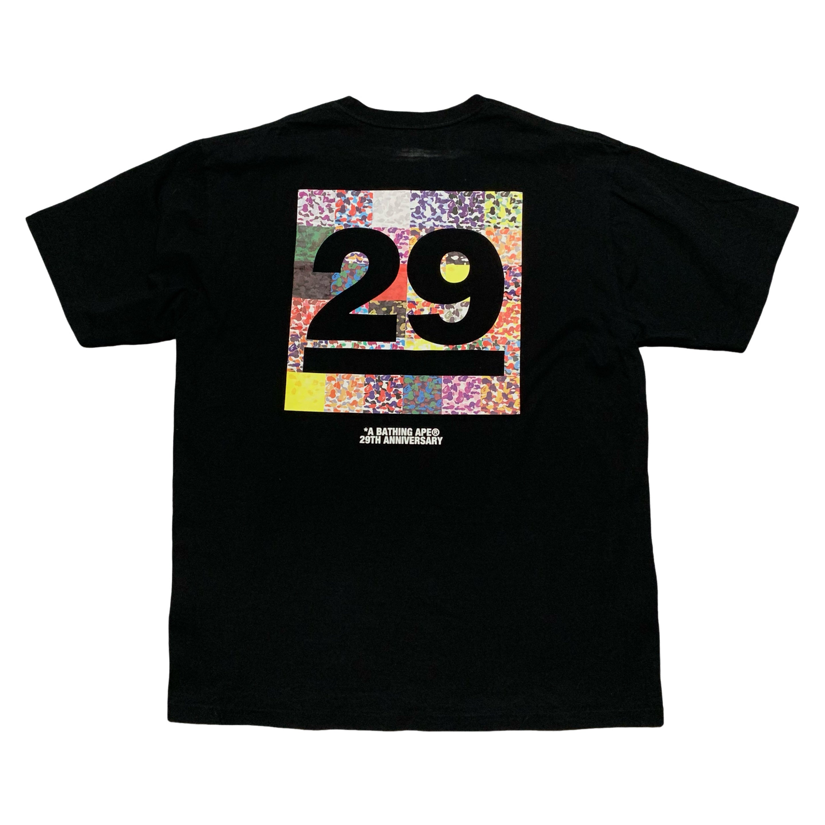 Bape XXL 29th Anniversary Camo Black Tee A Bathing Ape 2XL