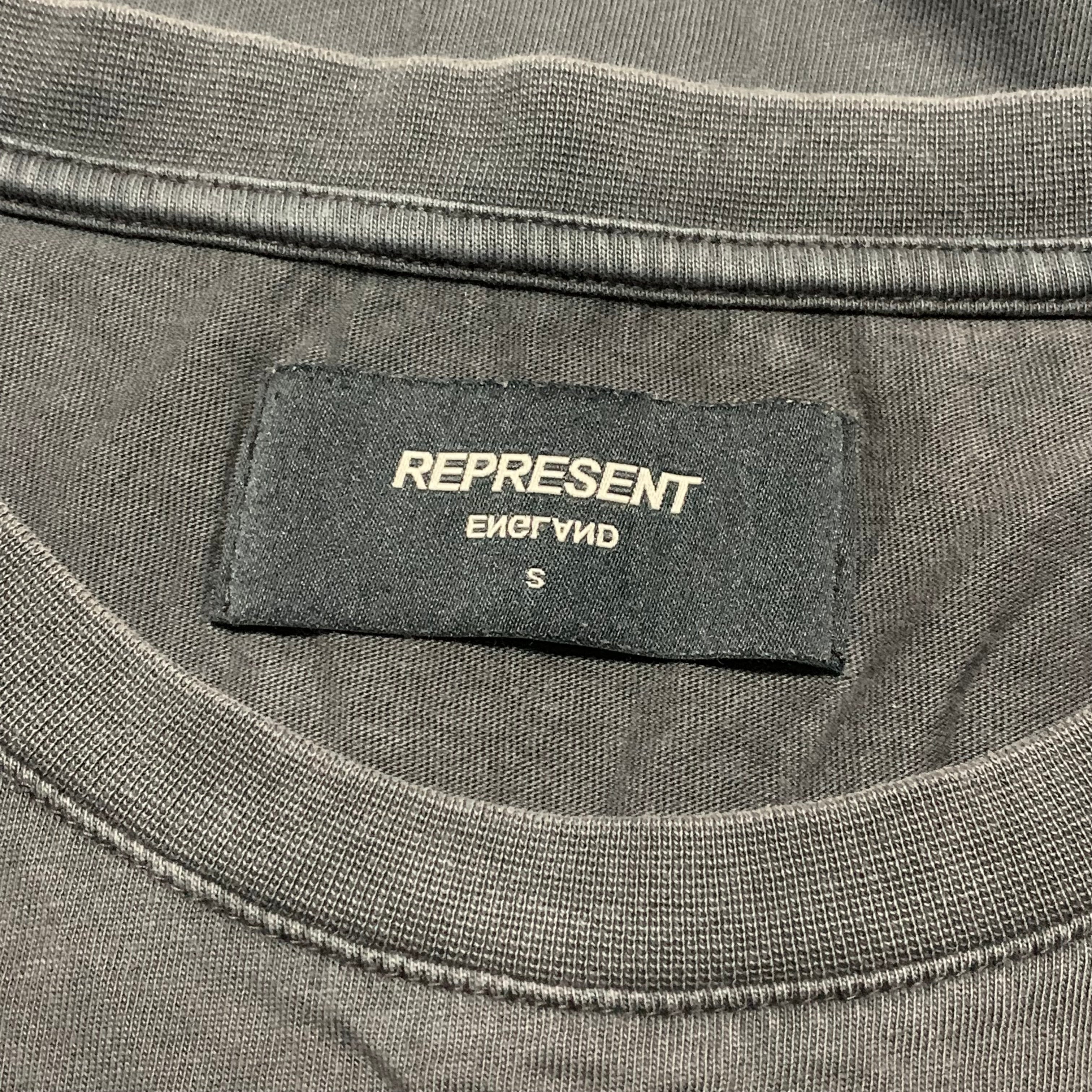 Represent Small Night Hunter Vintage Black Tee