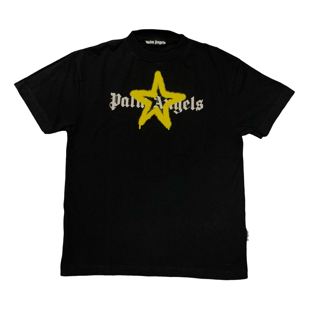 Palm Angels Medium Tee Star Sprayed Black T-Shirt