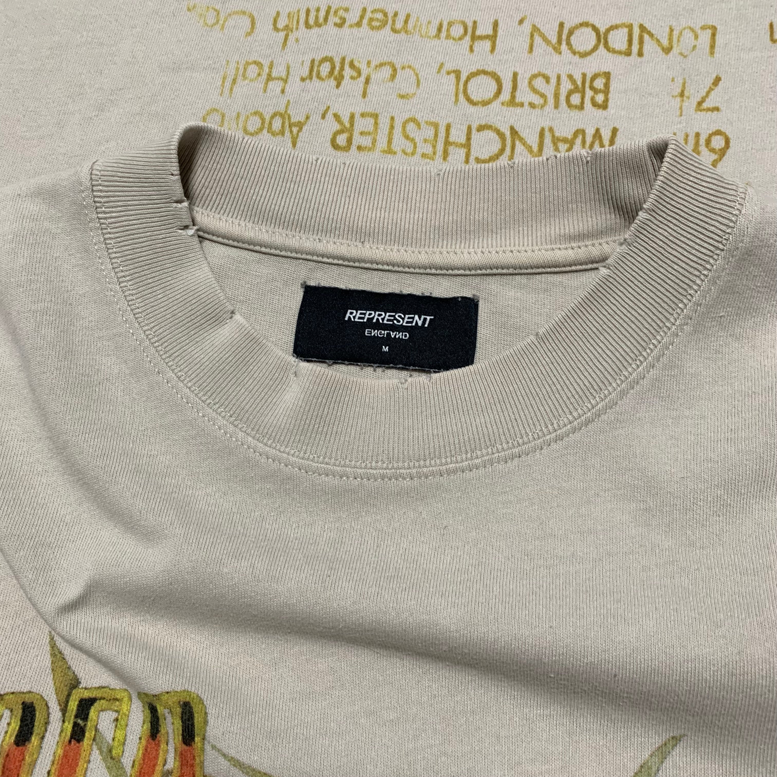 Represent Medium Rep N Resent Vintage White Tee
