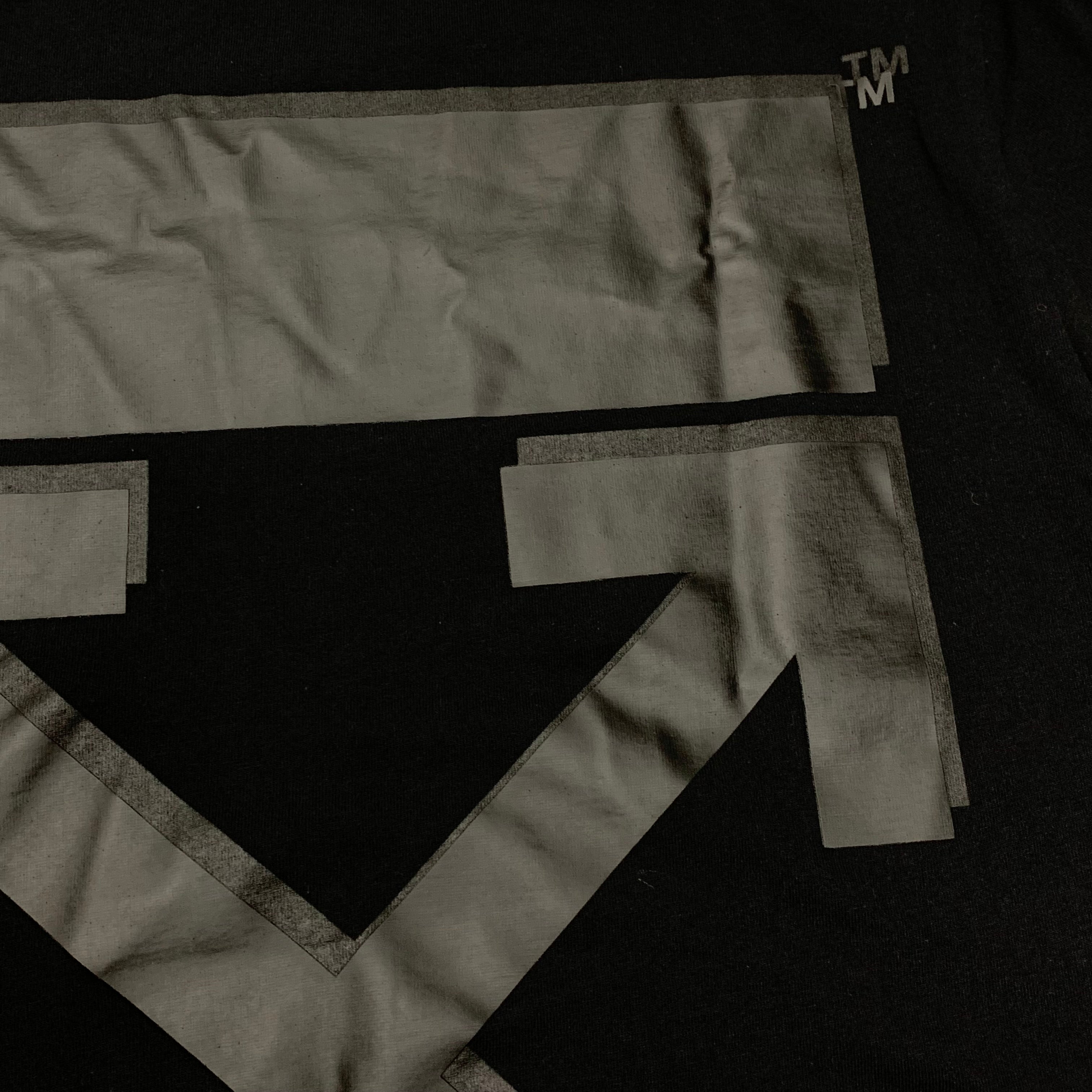 Off White Medium Tee Black Arrows Black T-Shirt Virgil Abloh