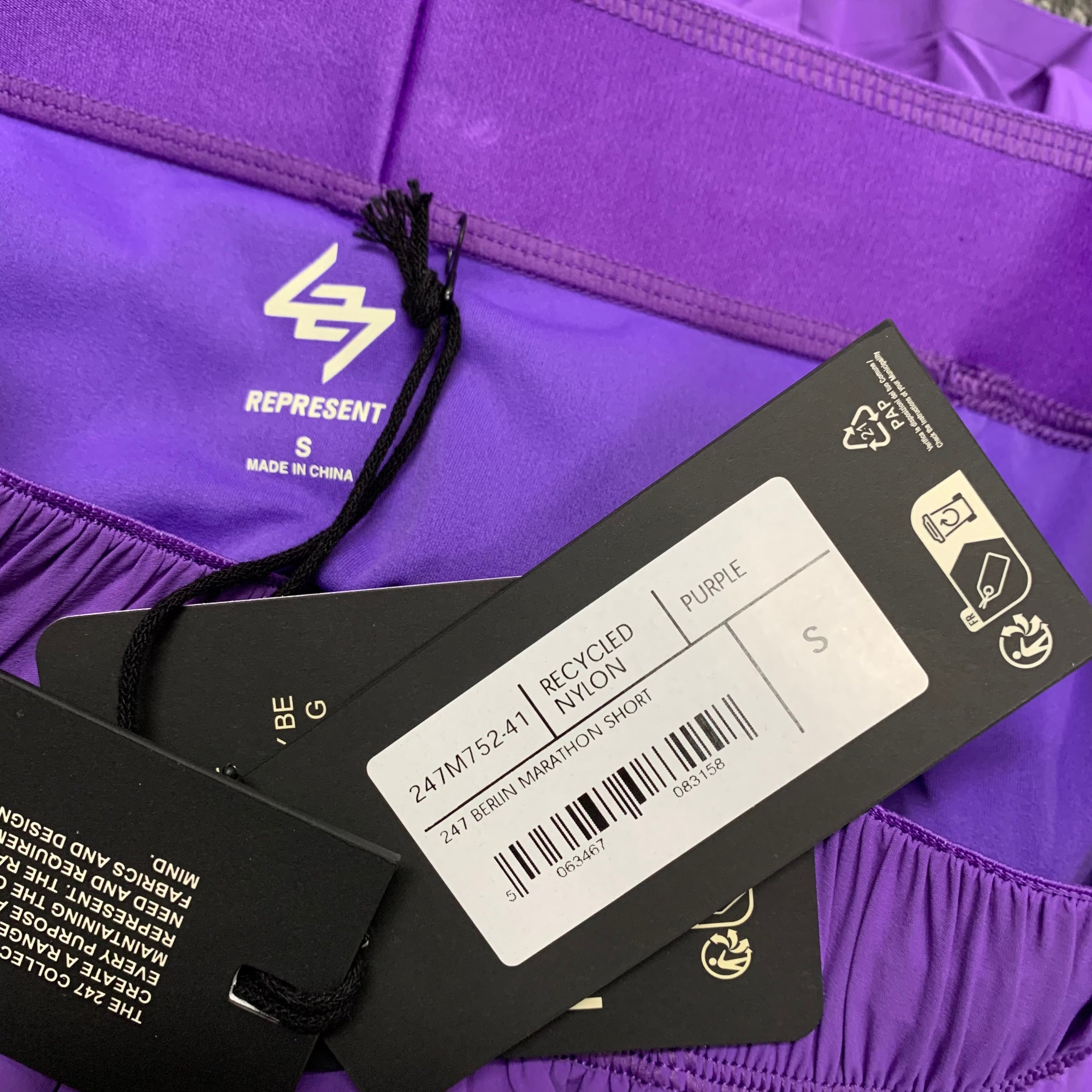 Represent Small Shorts 247 Berlin Purple Shorts