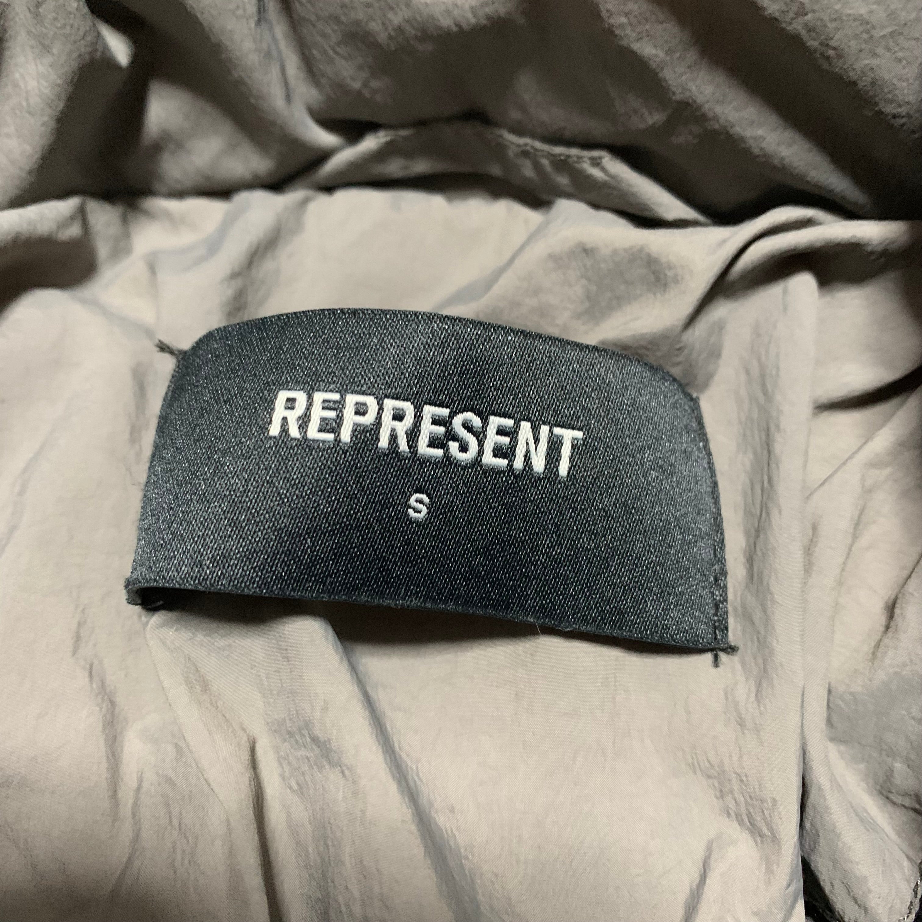 Represent Small Grey Puffer Jacket 2024