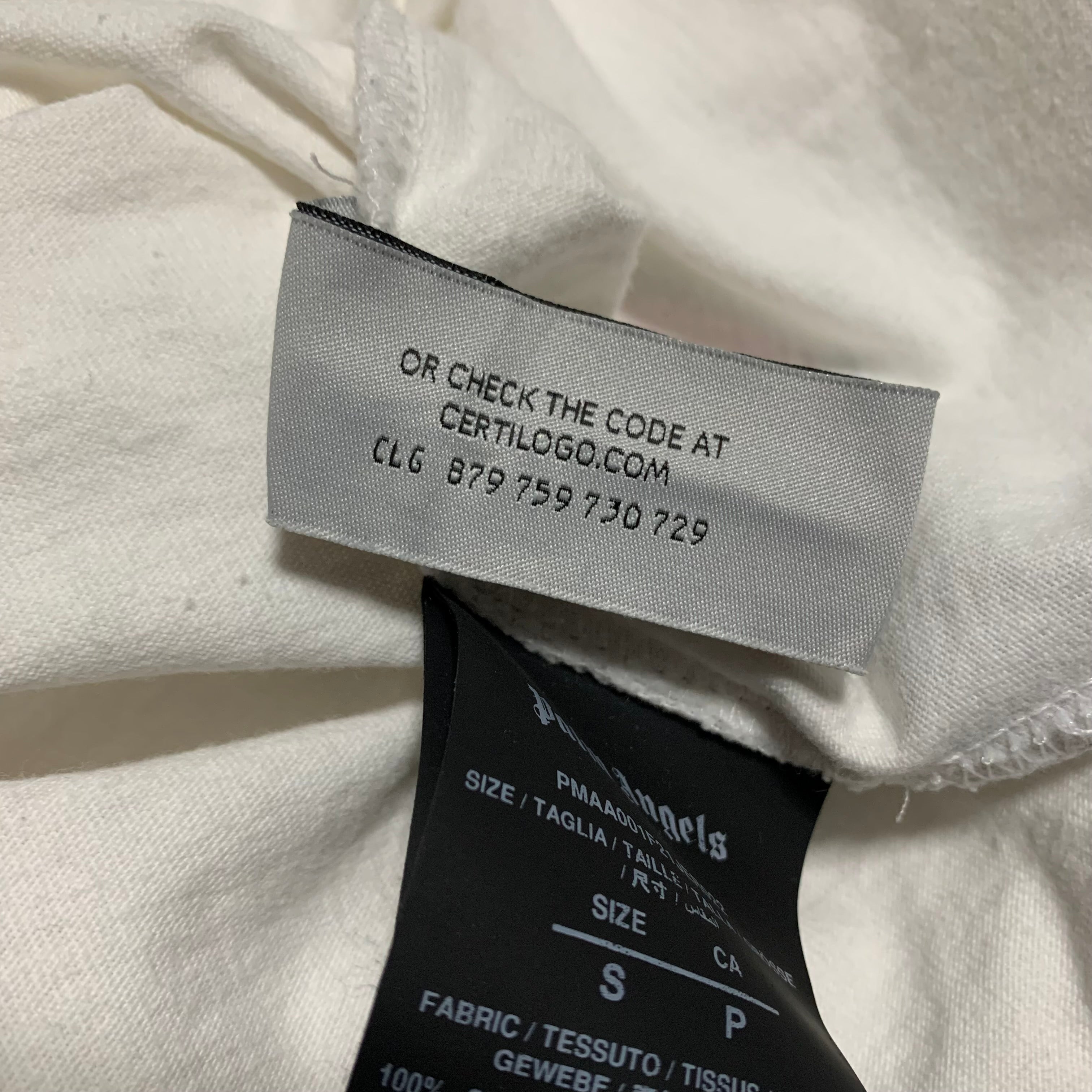 Palm Angels Small Spray Heart White Tee