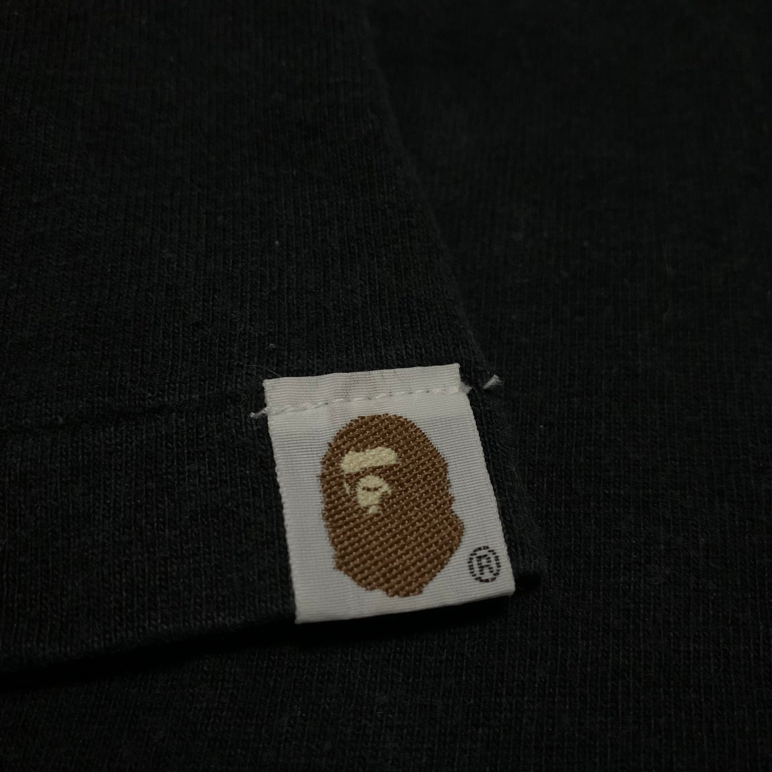 Bape Small College Camo Black Tee Made Face A Bathing Ape Vintage