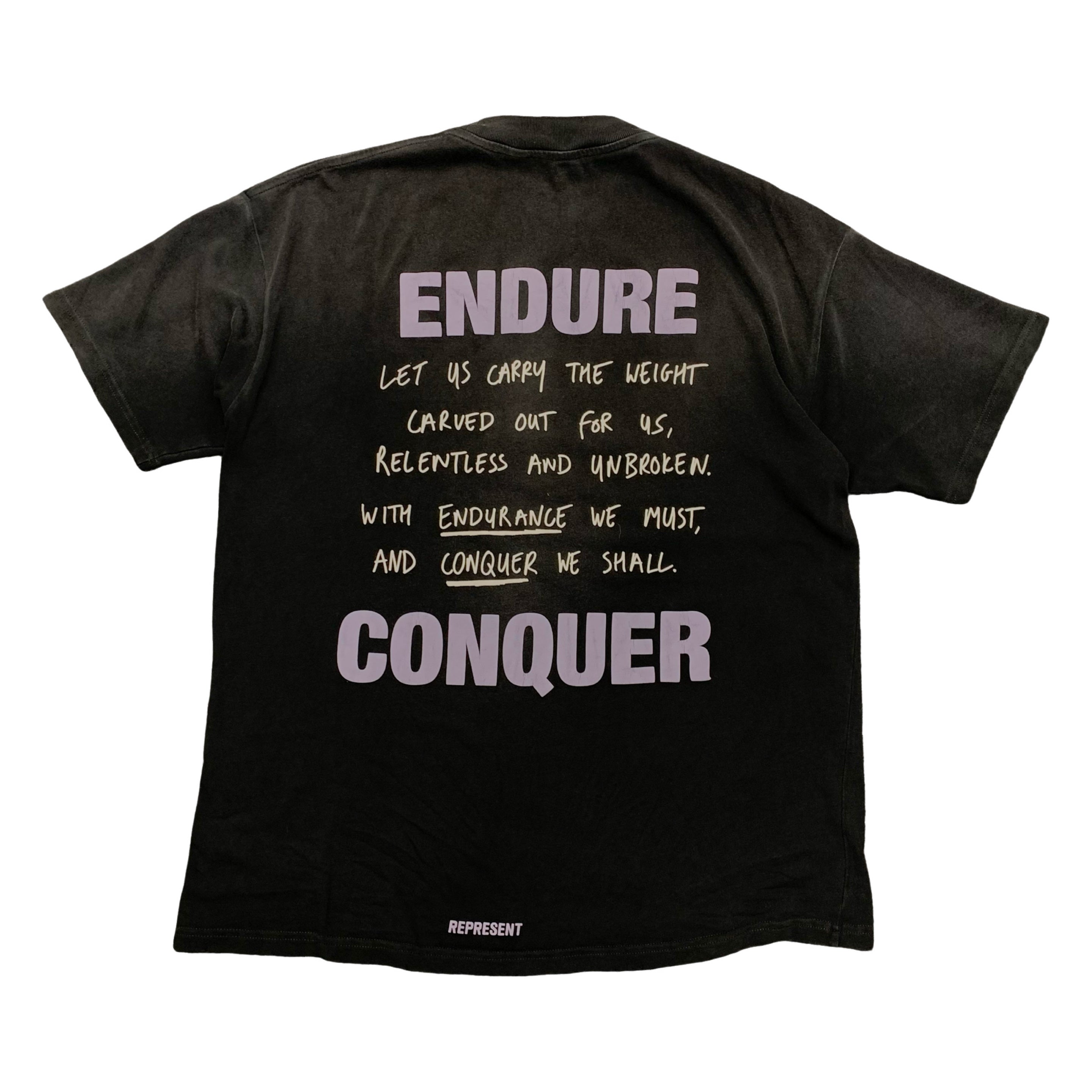 Represent Small Tee Atlas Stained Black T-Shirt