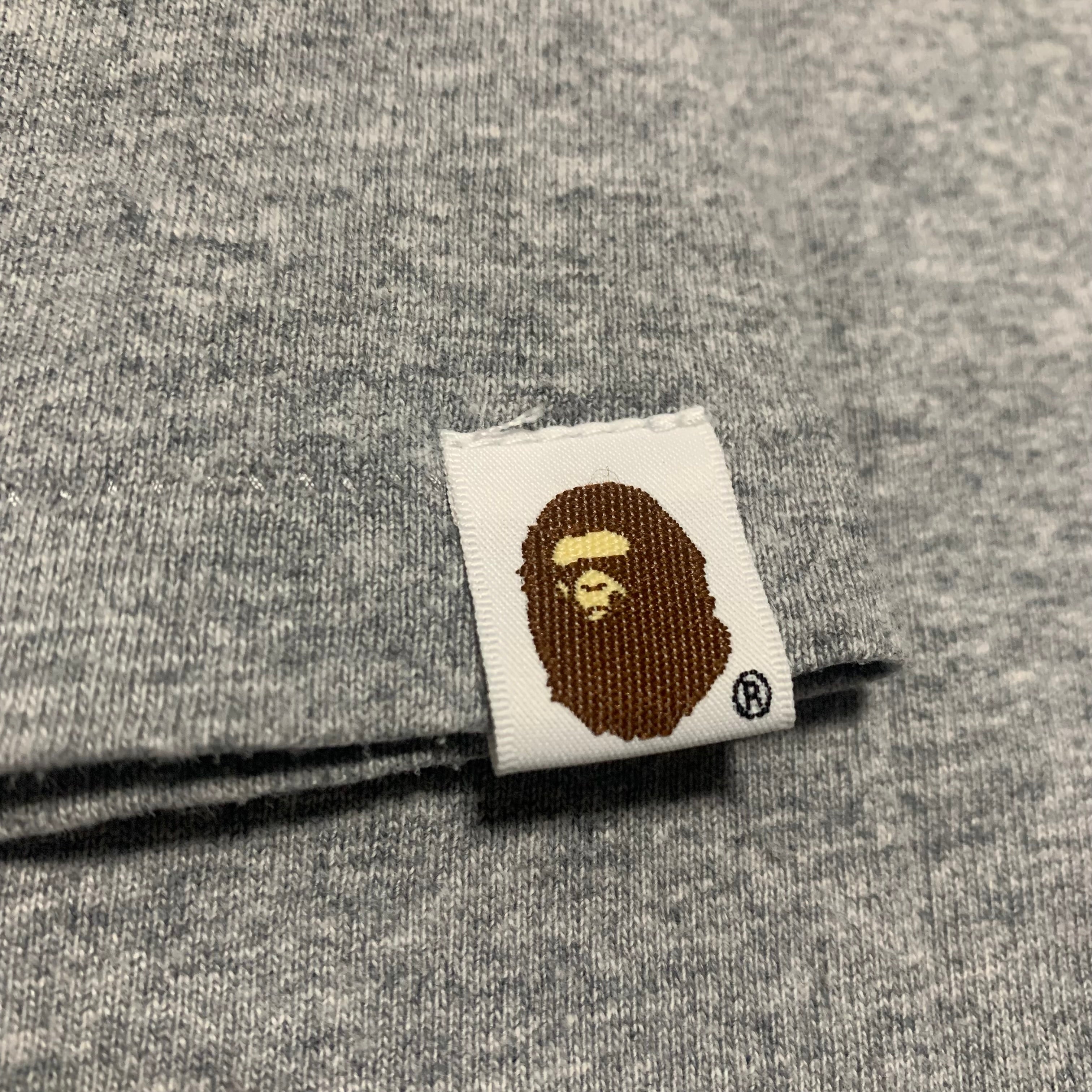 Bape Large Shark 1st Camo Grey Tee A Bathing Ape