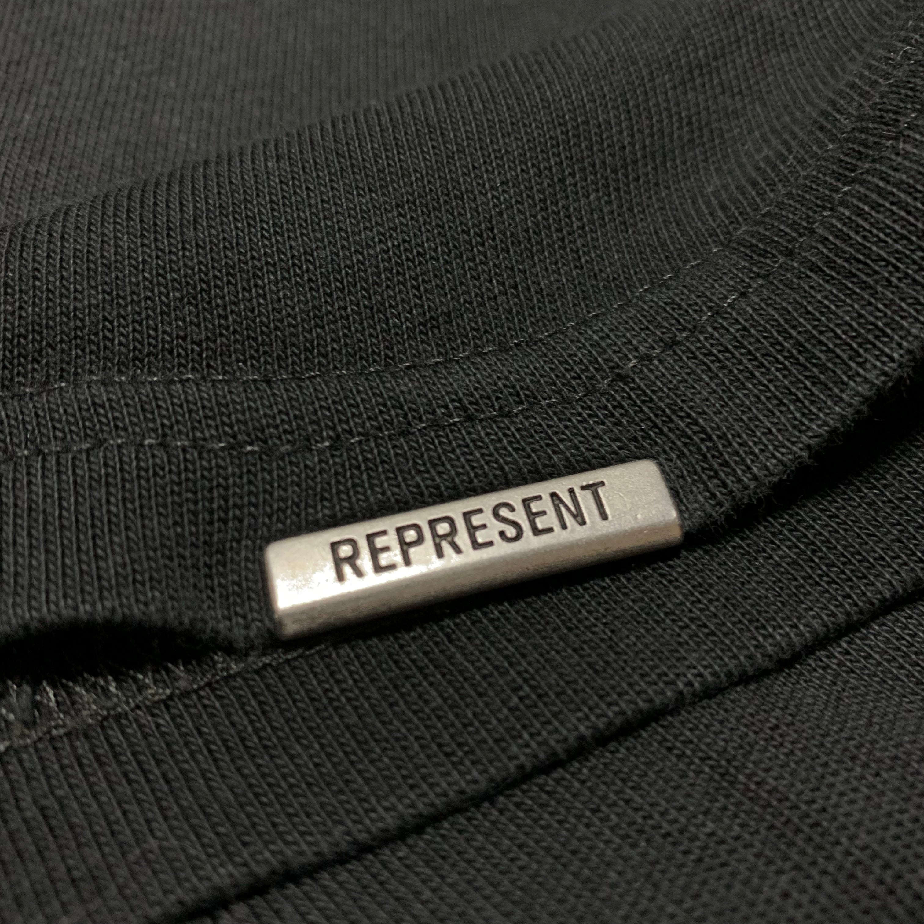 Represent Medium World Championship Stained Black Tee