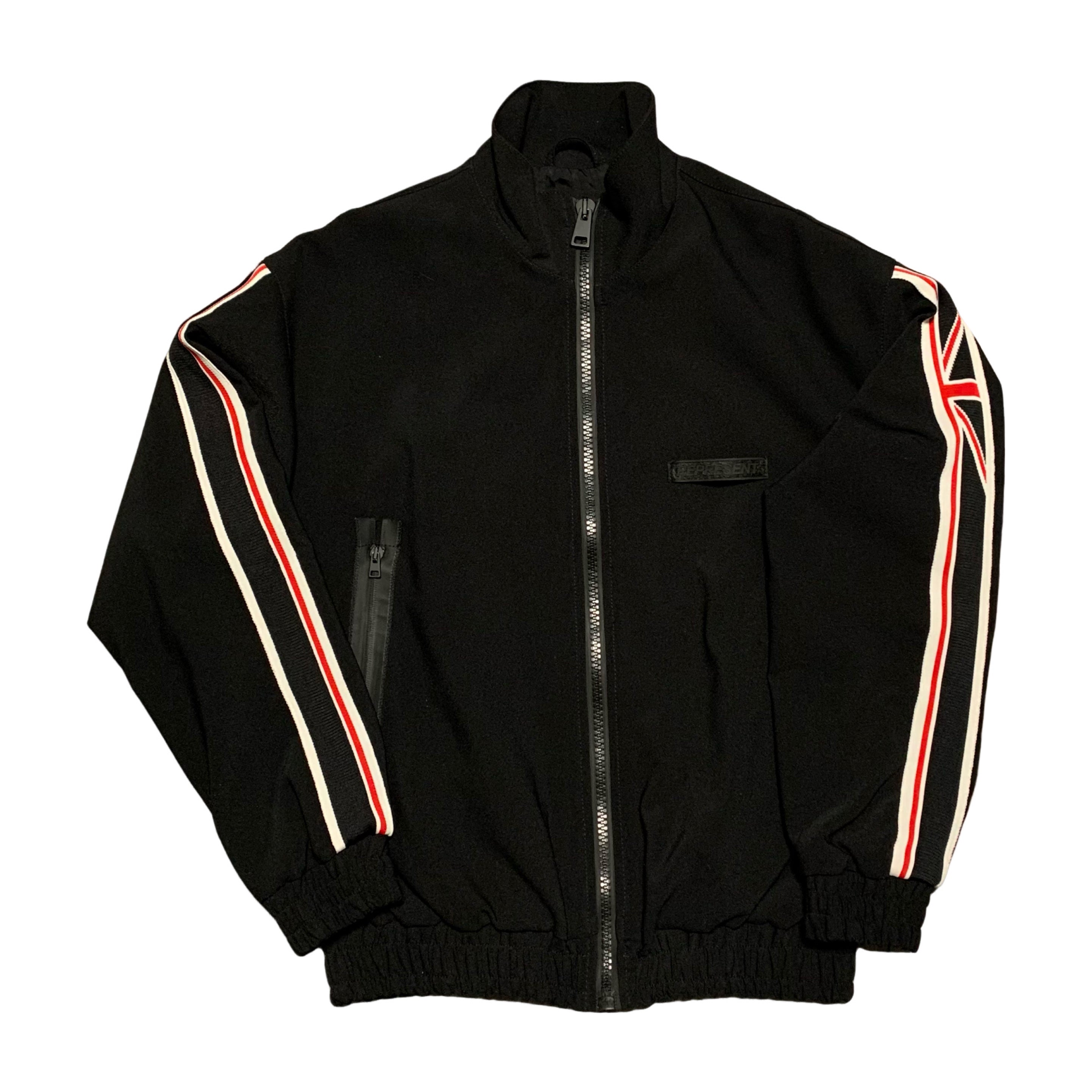 Represent Small Jacket GB Flag Black Track Jacket British Made