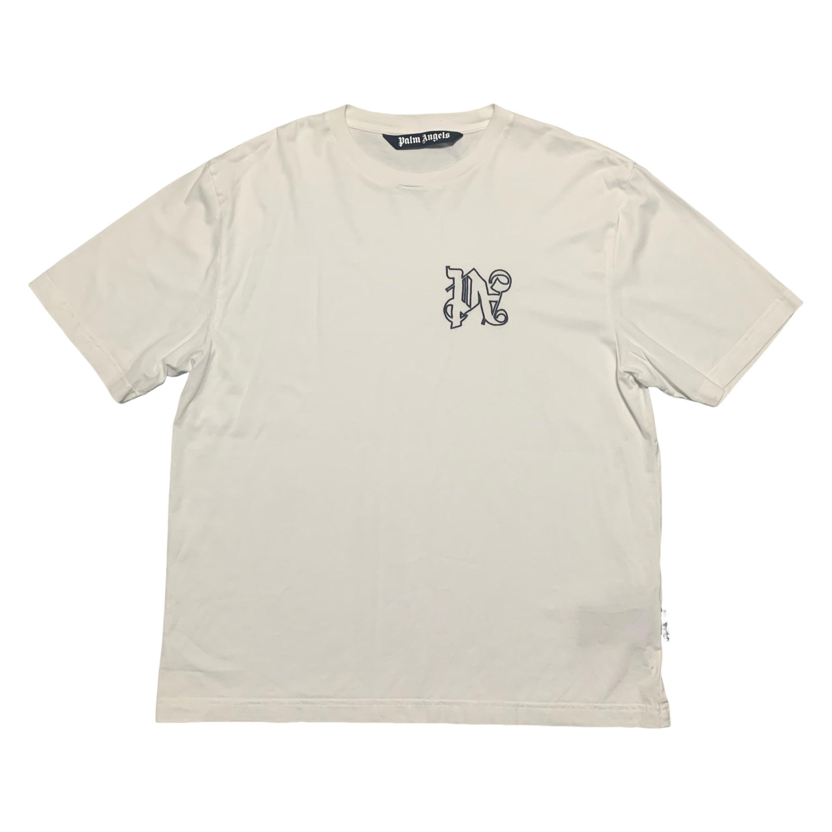 Palm Angels Large Monogram White Tee