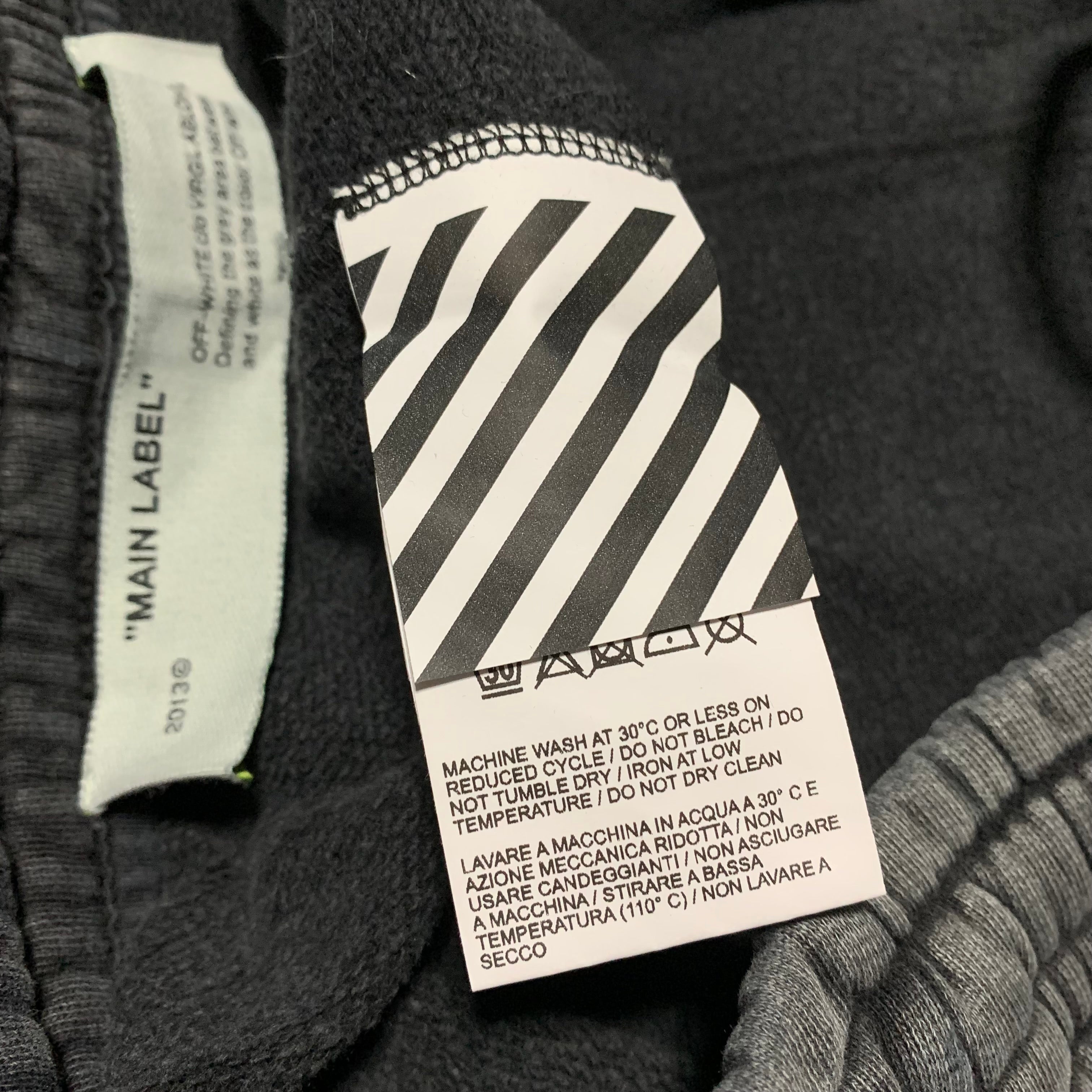 Off White Medium Shorts Hardcore Caravaggio Off Black Bottoms Virgil Abloh