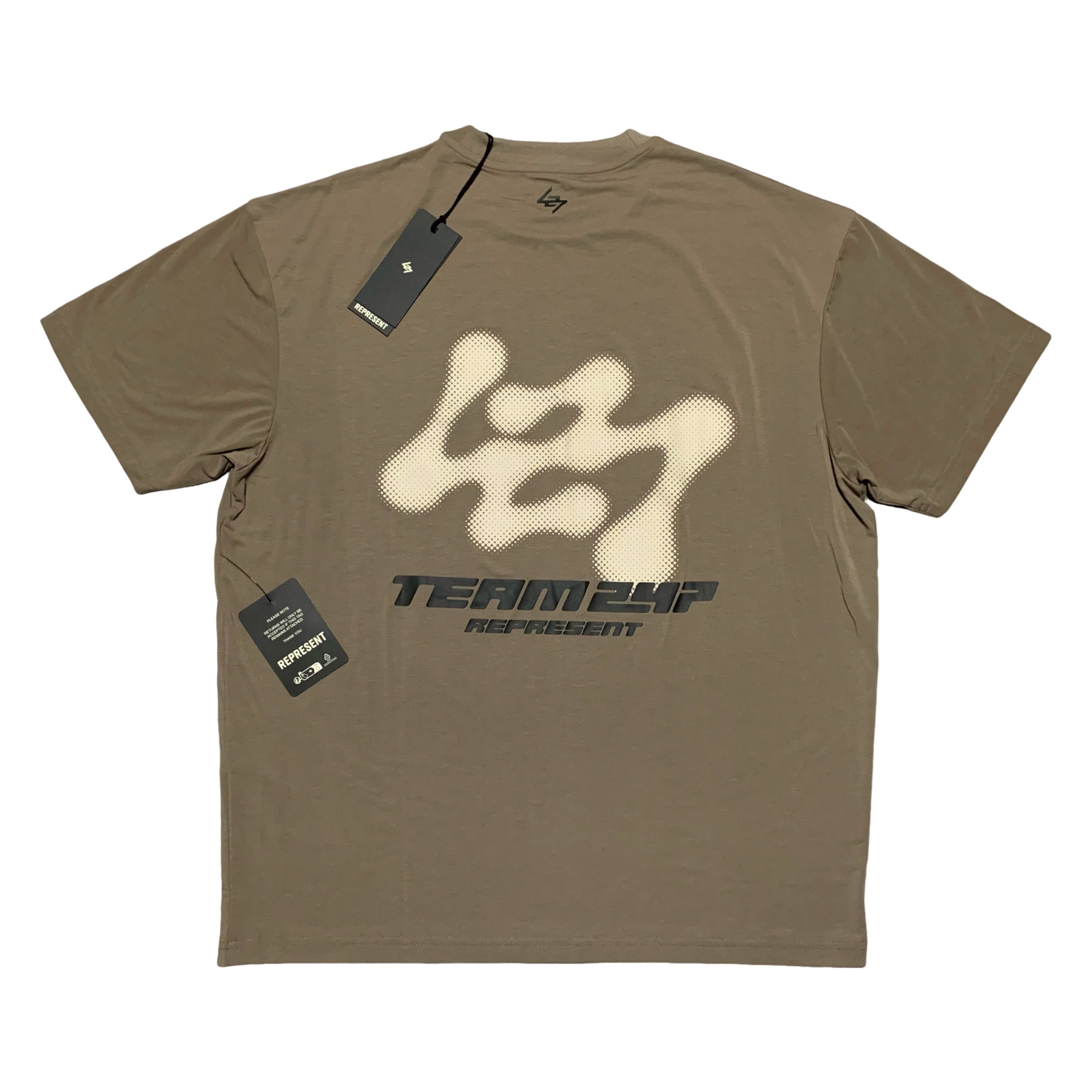 Represent Medium 247 Future Terrains Umber Oversized Tee