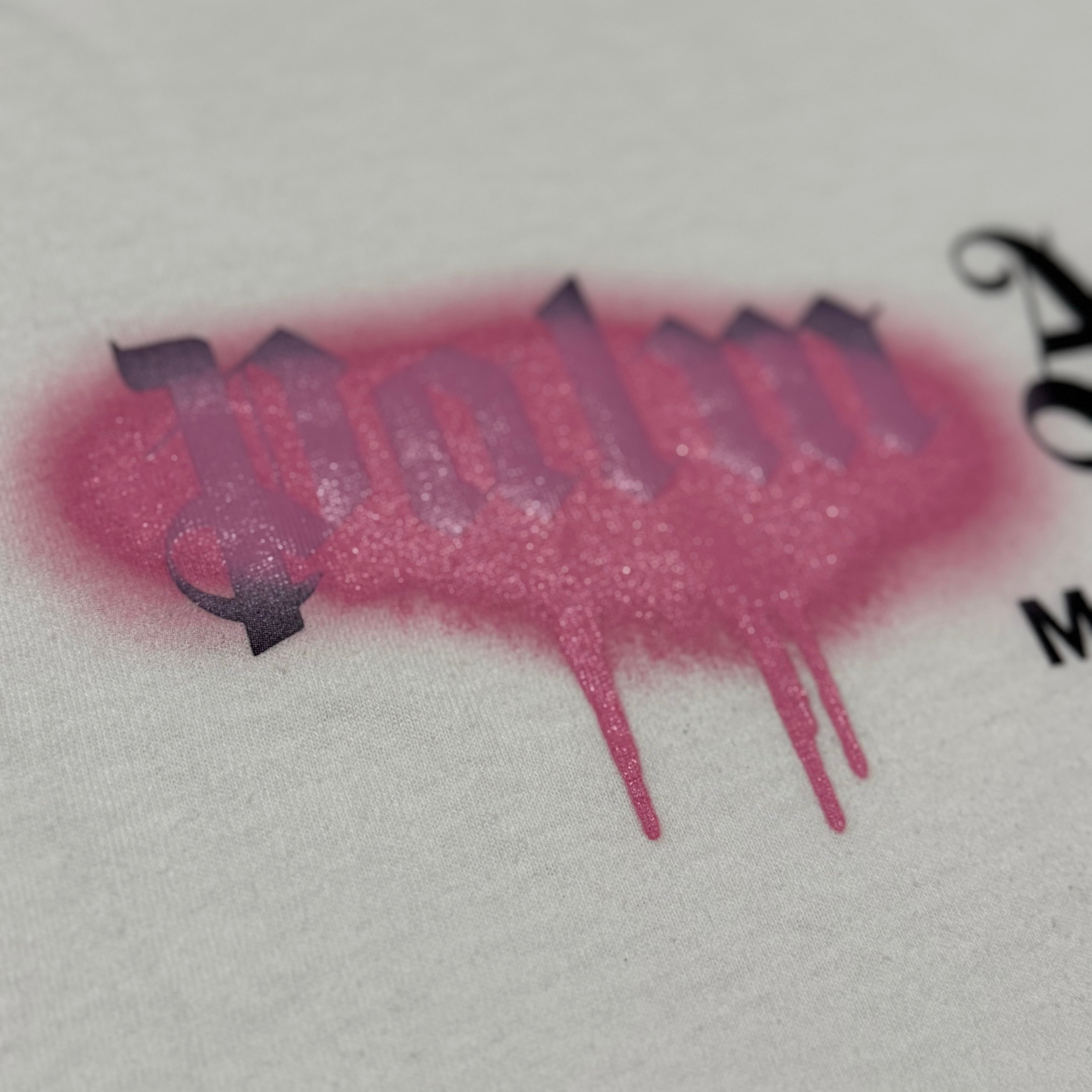 Palm Angels Small Miami Sprayed White Tee