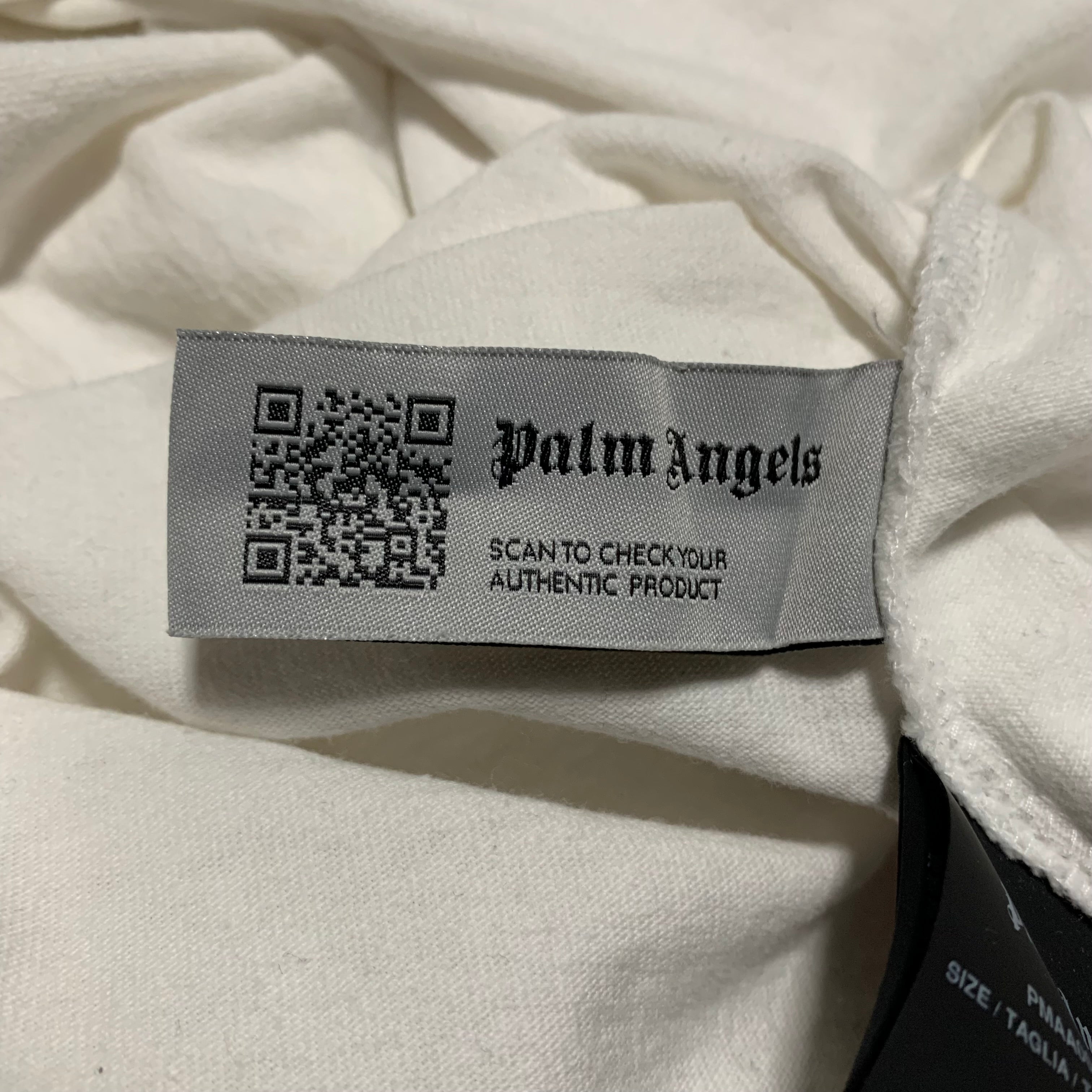 Palm Angels Small Spray Heart White Tee