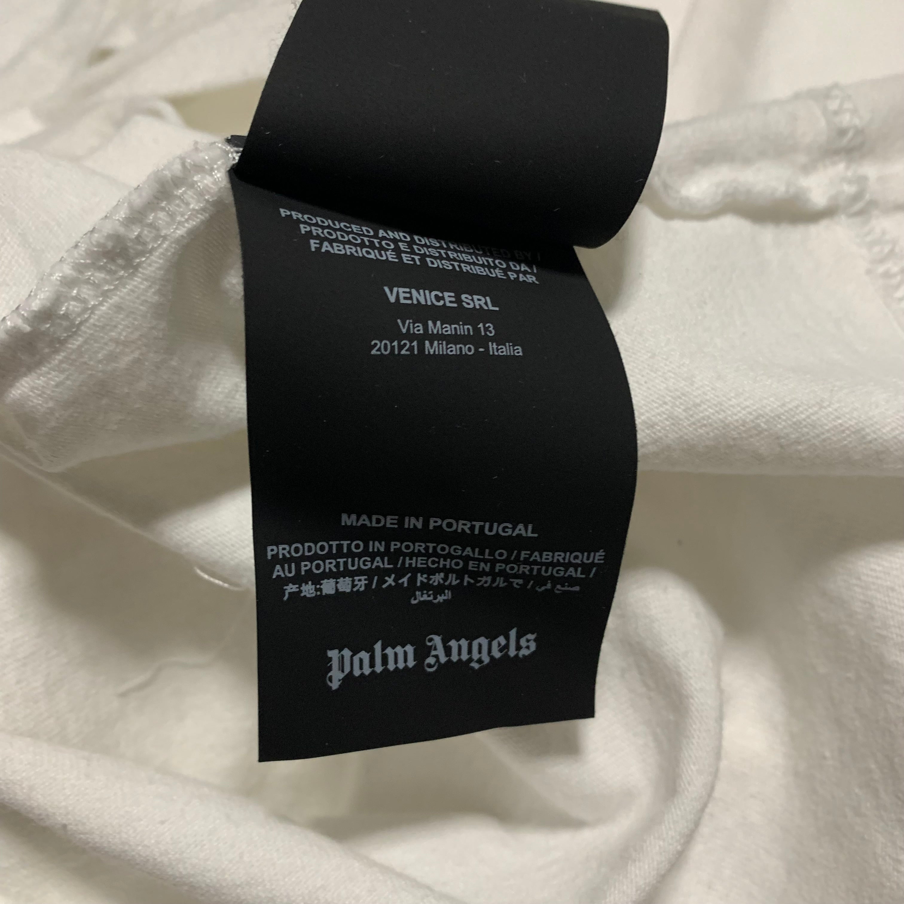 Palm Angels XL Los Angels Sprayed White Tee