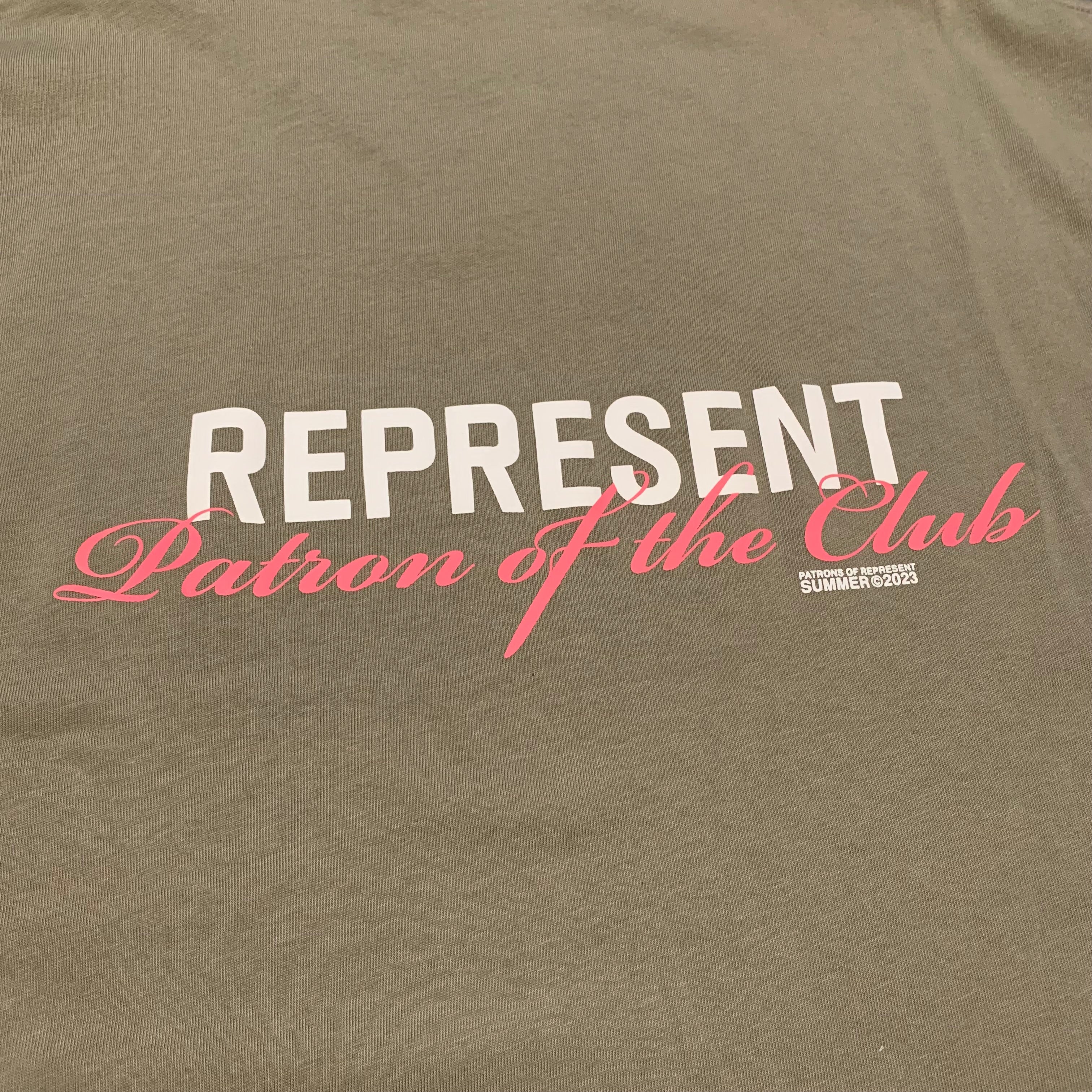 Represent XS Patron Of The Club Khaki Green Tee