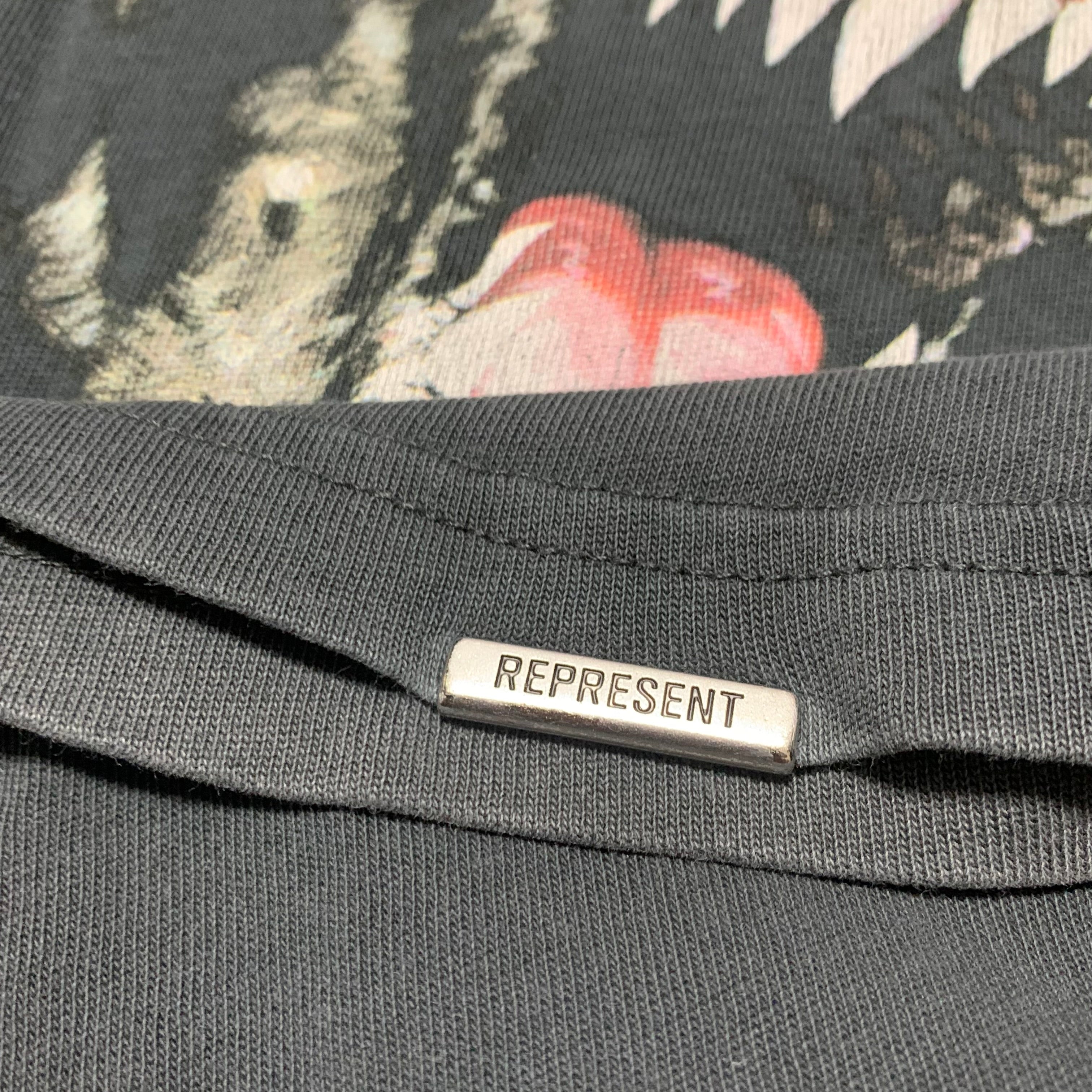 Represent Medium Pure Breed Vintage Black Tee