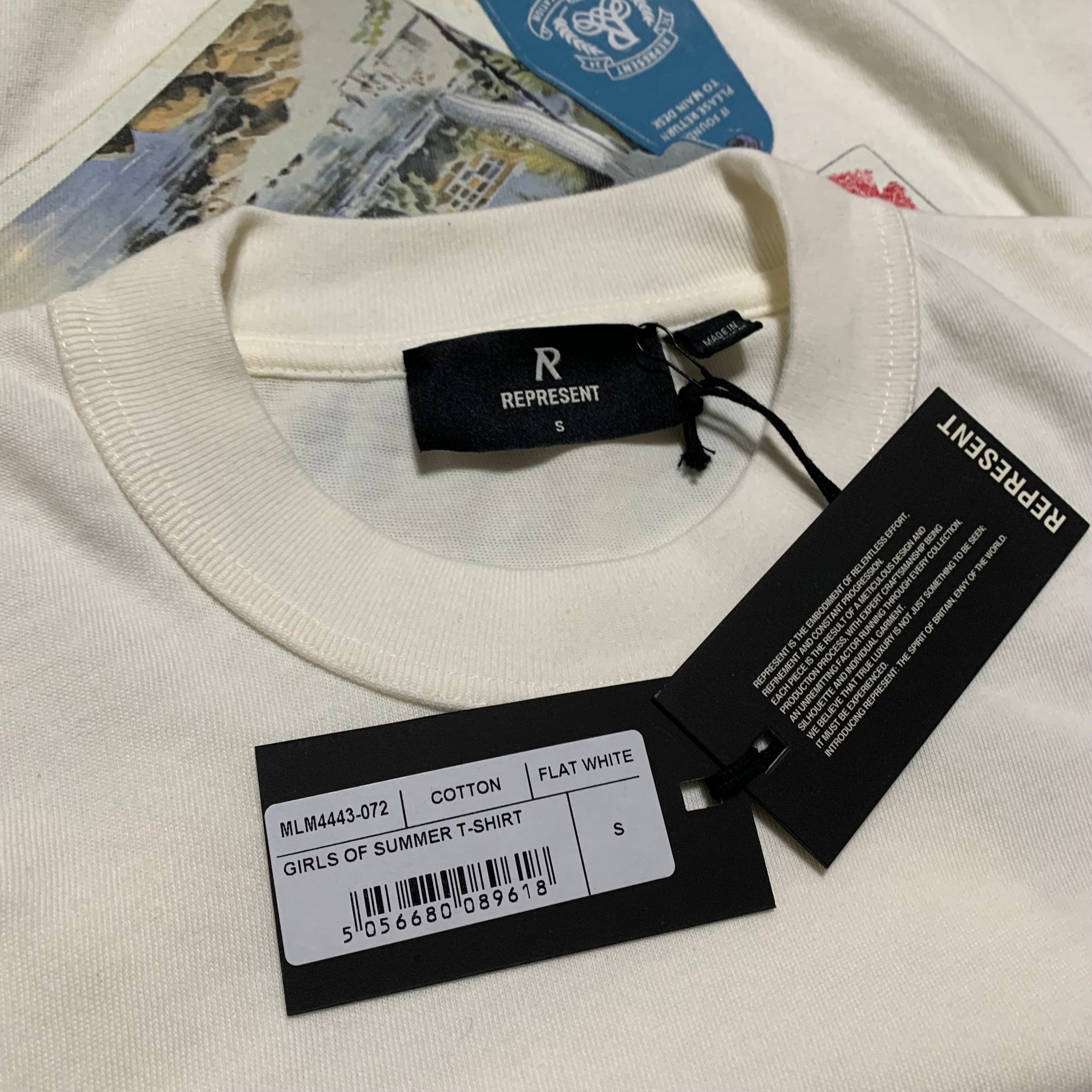 Represent Small Girls Of Summer Flat White Tee