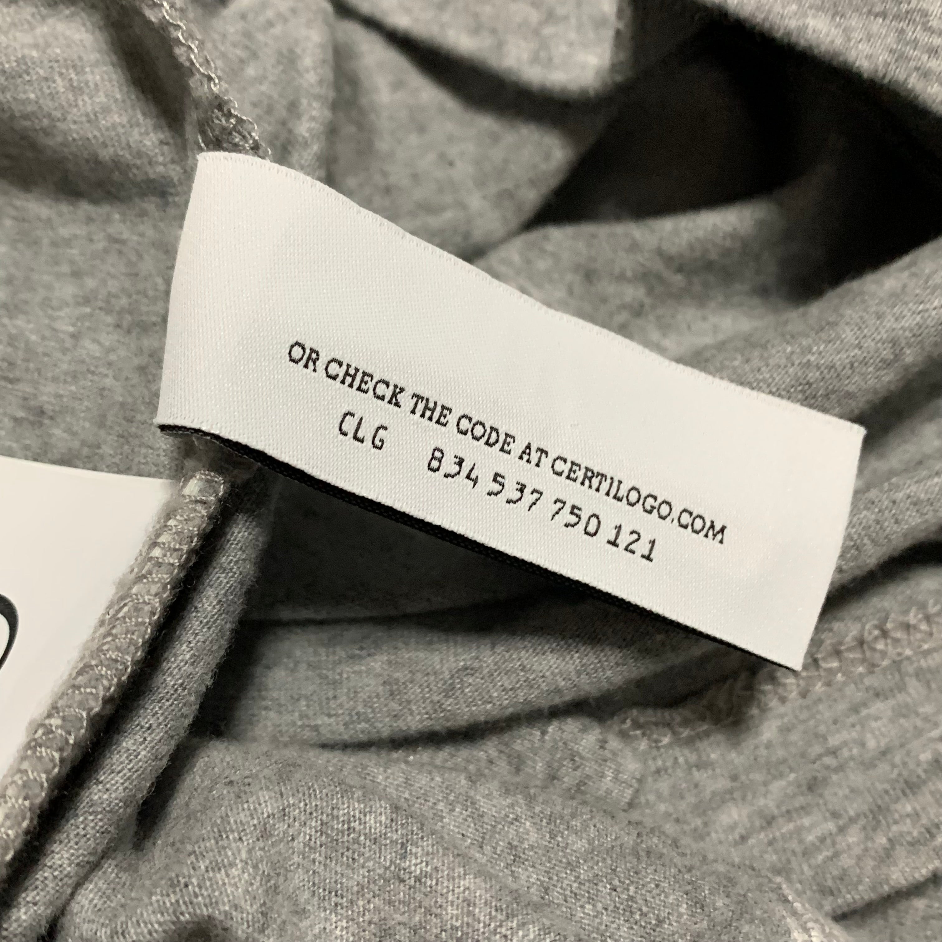 Off White Large Blue Marker Grey Tee Virgil Abloh