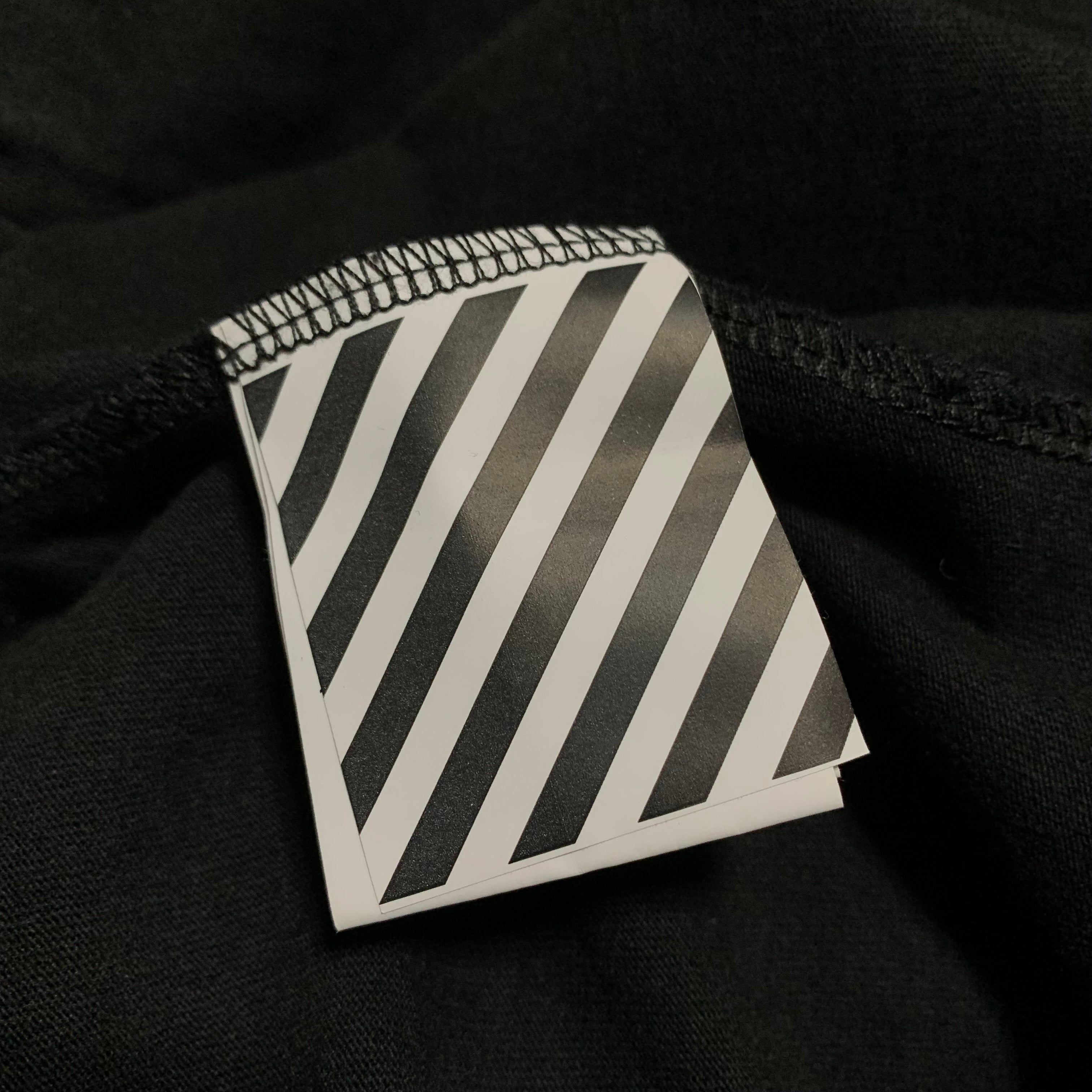 Off White XS Caravaggio Arrows Black Tee Virgil Abloh